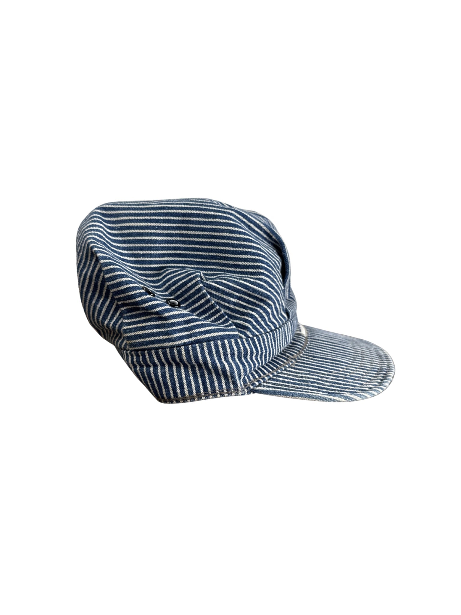Lee's Union Made Hickory Striped Engineers Cap Vintage 7 1/8 - (S) - Shinka