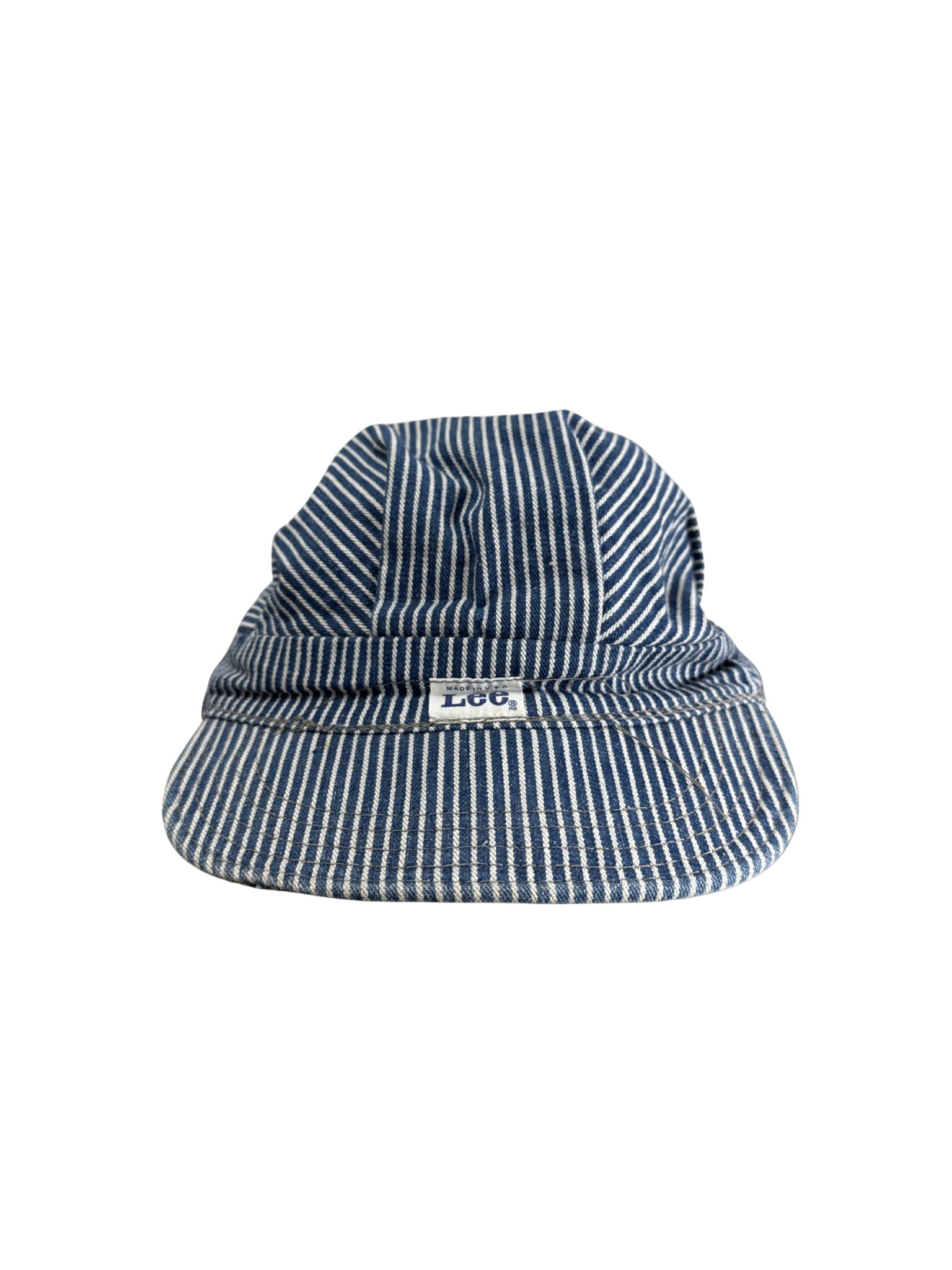 Lee's Union Made Hickory Striped Engineers Cap Vintage 7 1/8 - (S) - Shinka