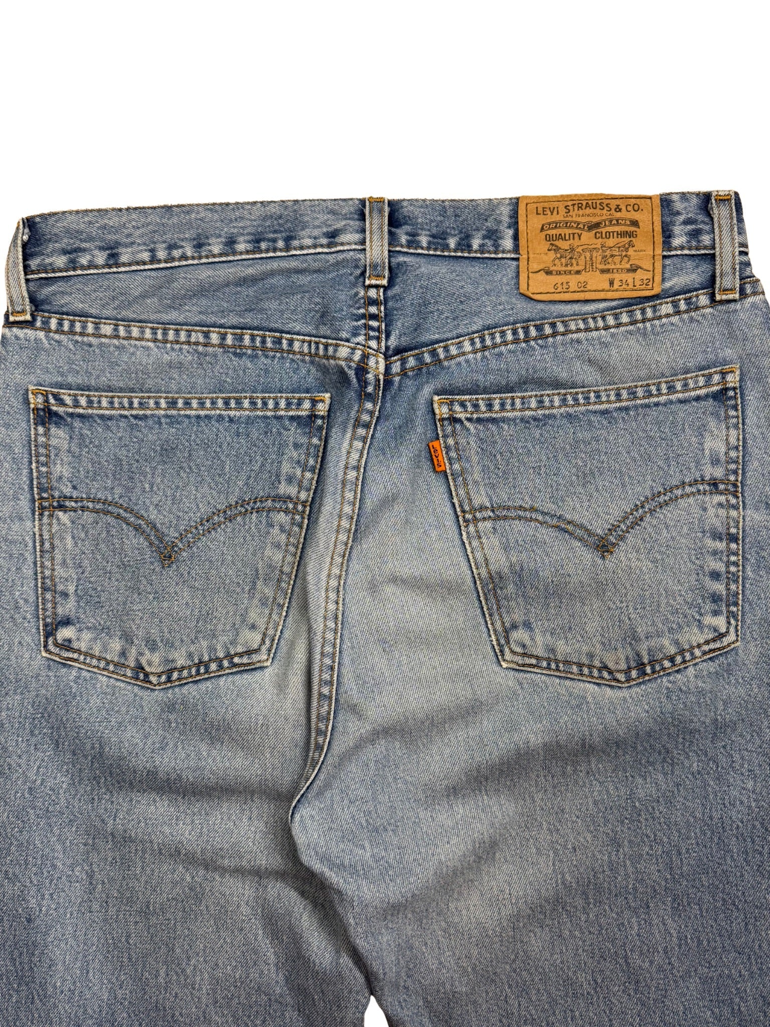 Levi’s 501 Orange Tab – Made in USA (90s Light Wash) (33x31) - Shinka