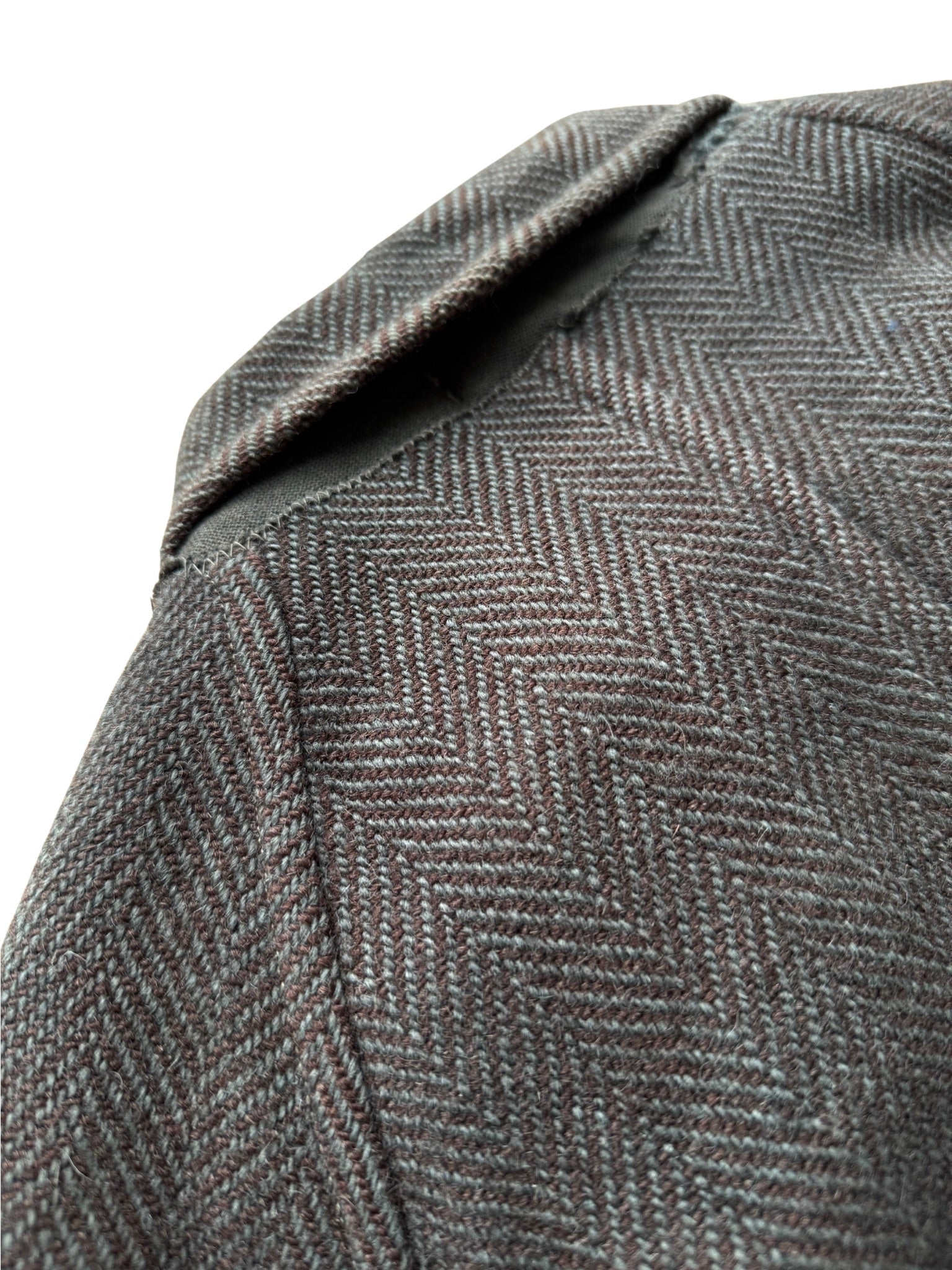 Nicholson Weatherproof Harris Tweed Overcoat – UK Made, 1940s–1950s (L - XL) - Shinka