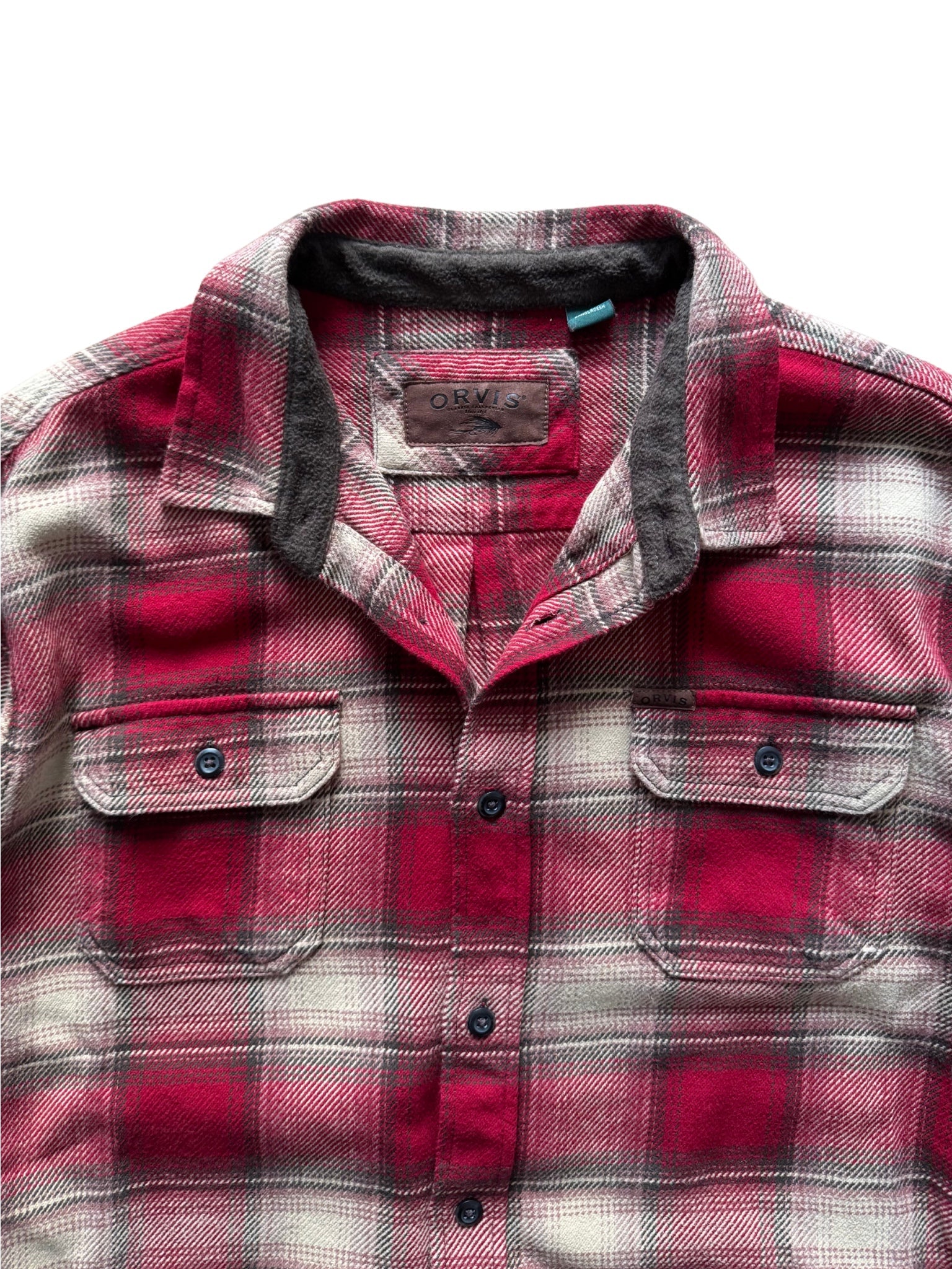 Orvis Heavy Flannel – Red Check (XXL) - Shinka
