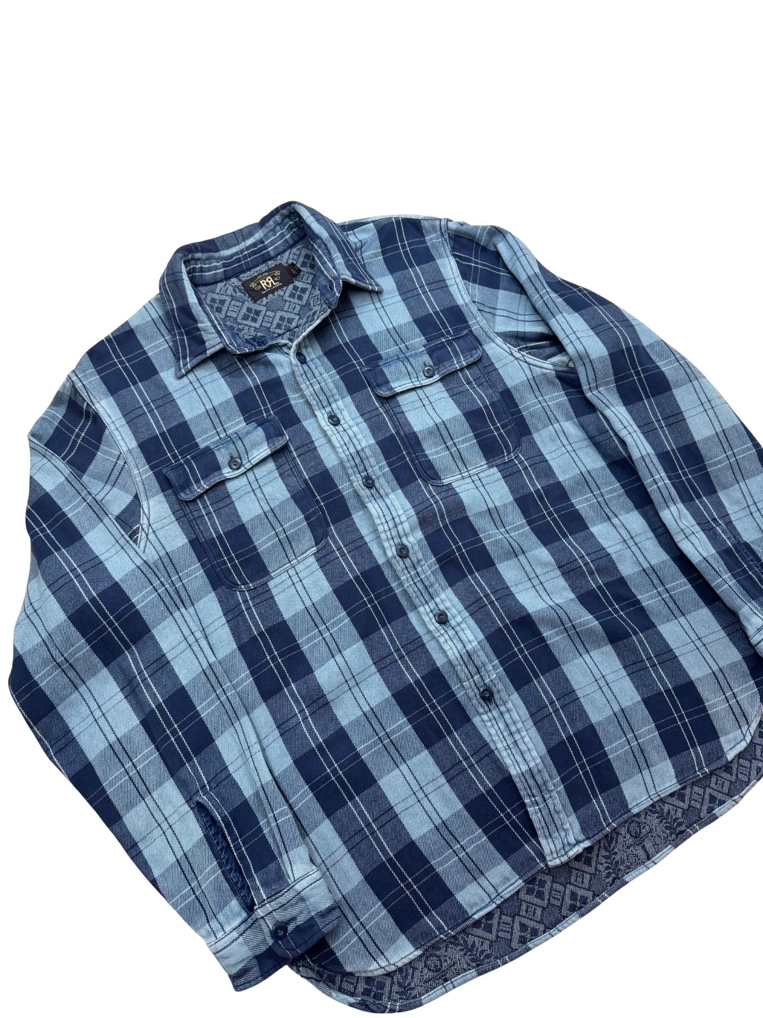 RRL “Indigo Plaid Double - Faced Workshirt” - Shinka