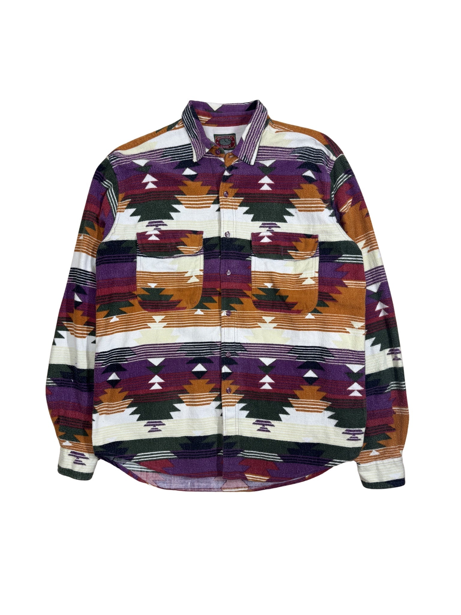 Southwestern Flannel Shirt — Desert Purple (XL) - Shinka