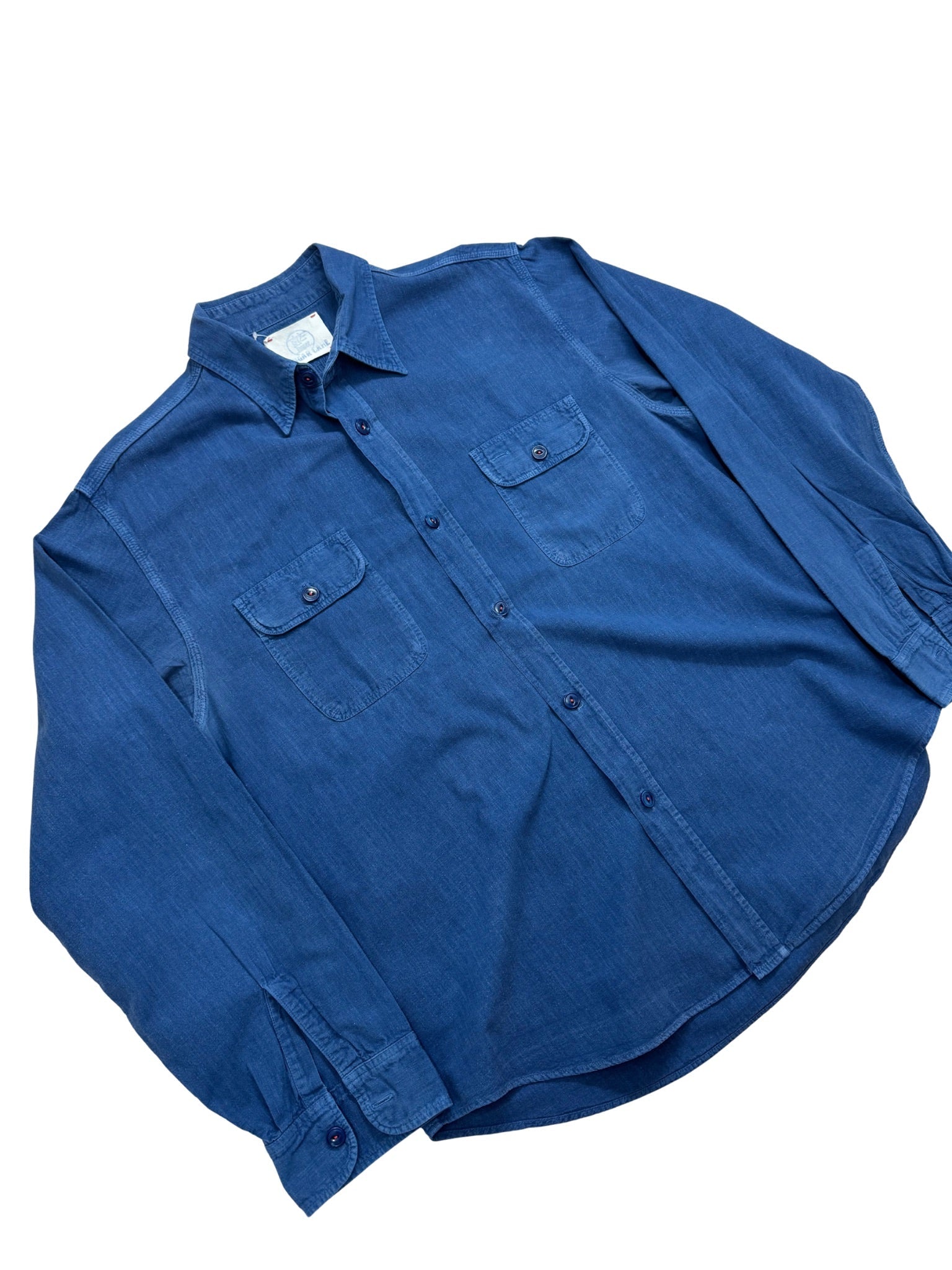 SUGAR CANE – CHAMBRAY WORK SHIRT (XL) - Shinka
