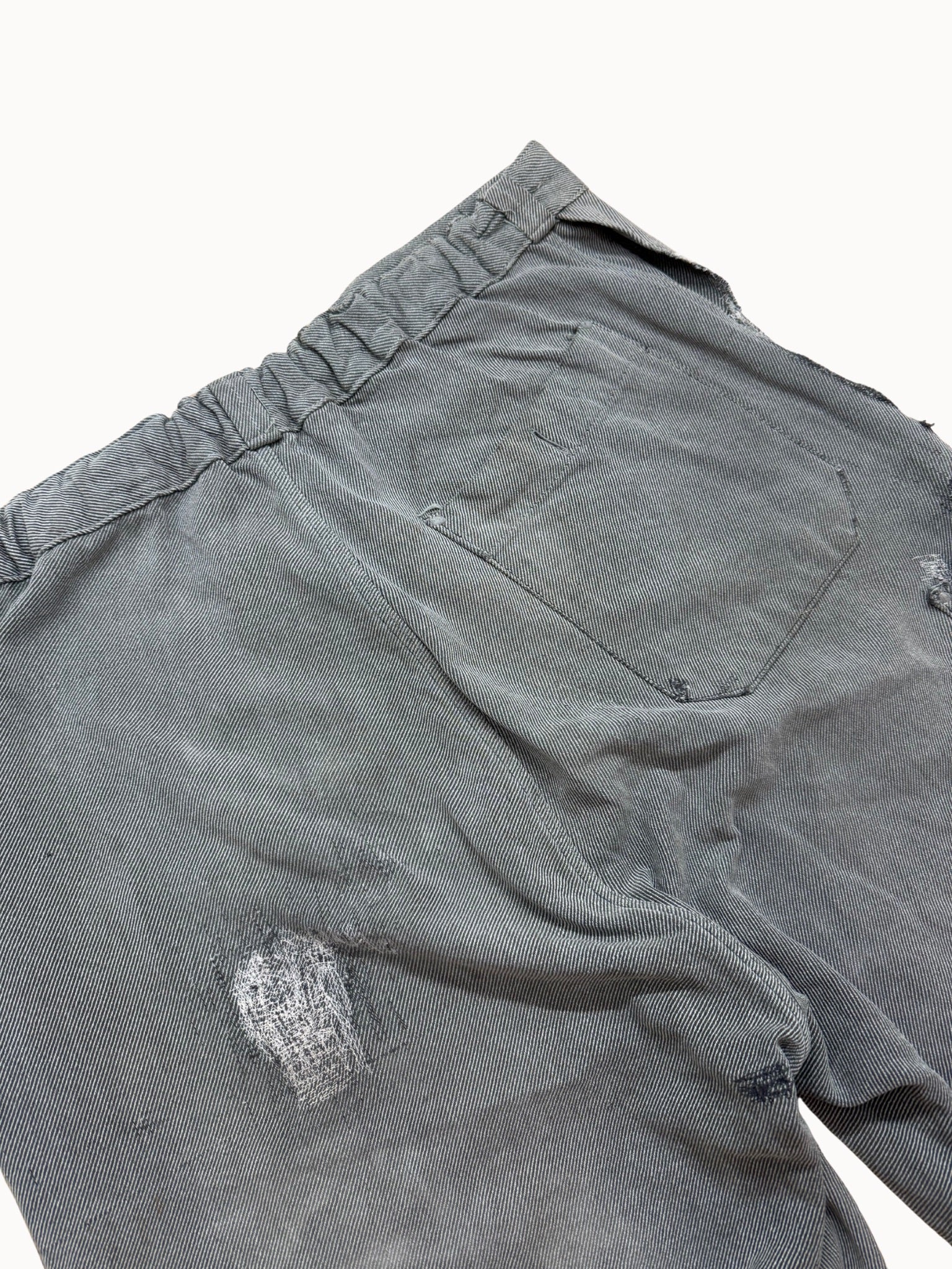 Swiss Army “Blauzeug” Work Trousers — HBT, 1930s/40s (Heavy Repair) - Shinka