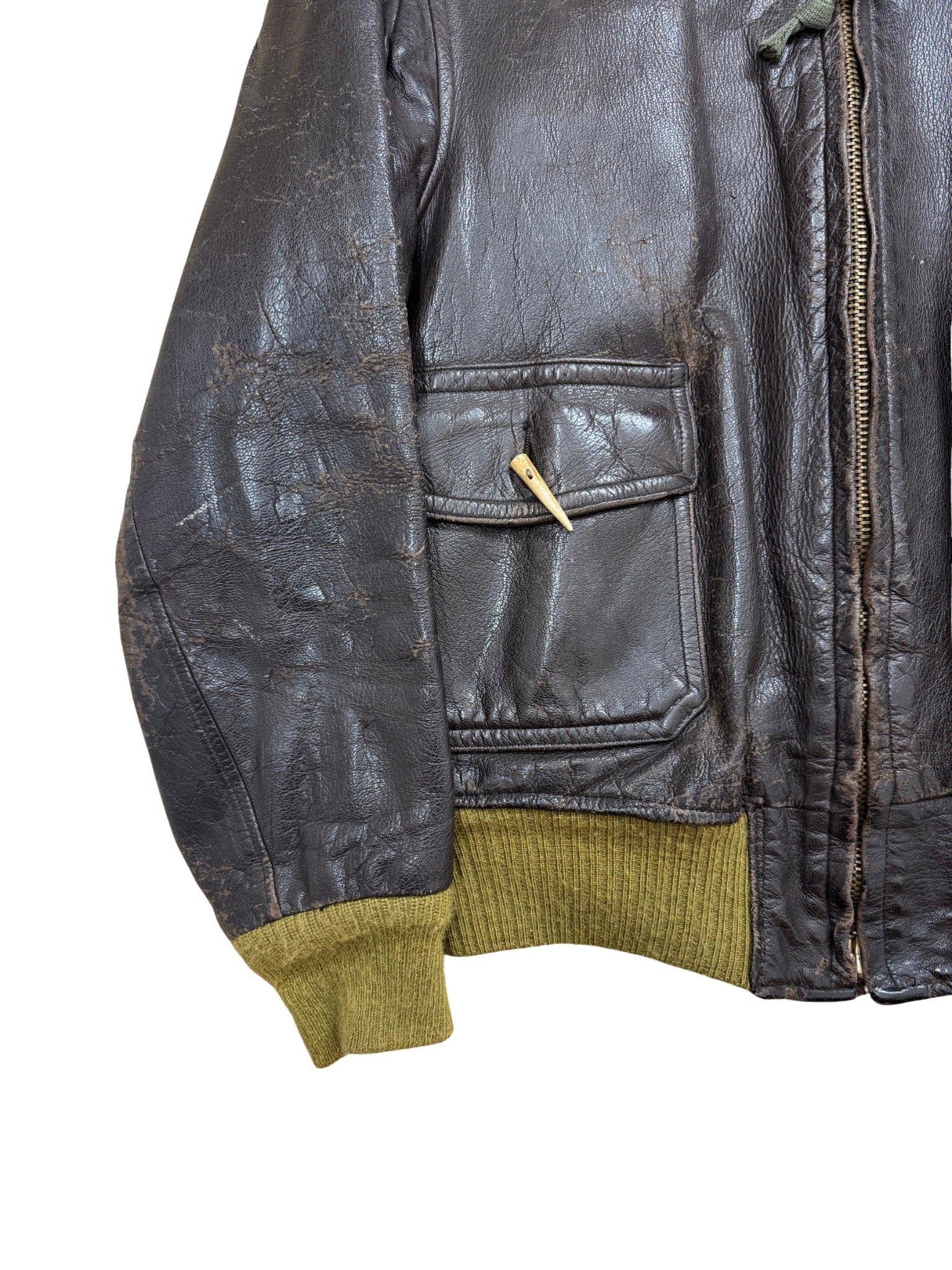 U.S. Navy G - 1 Leather Flight Jacket (L) - Shinka