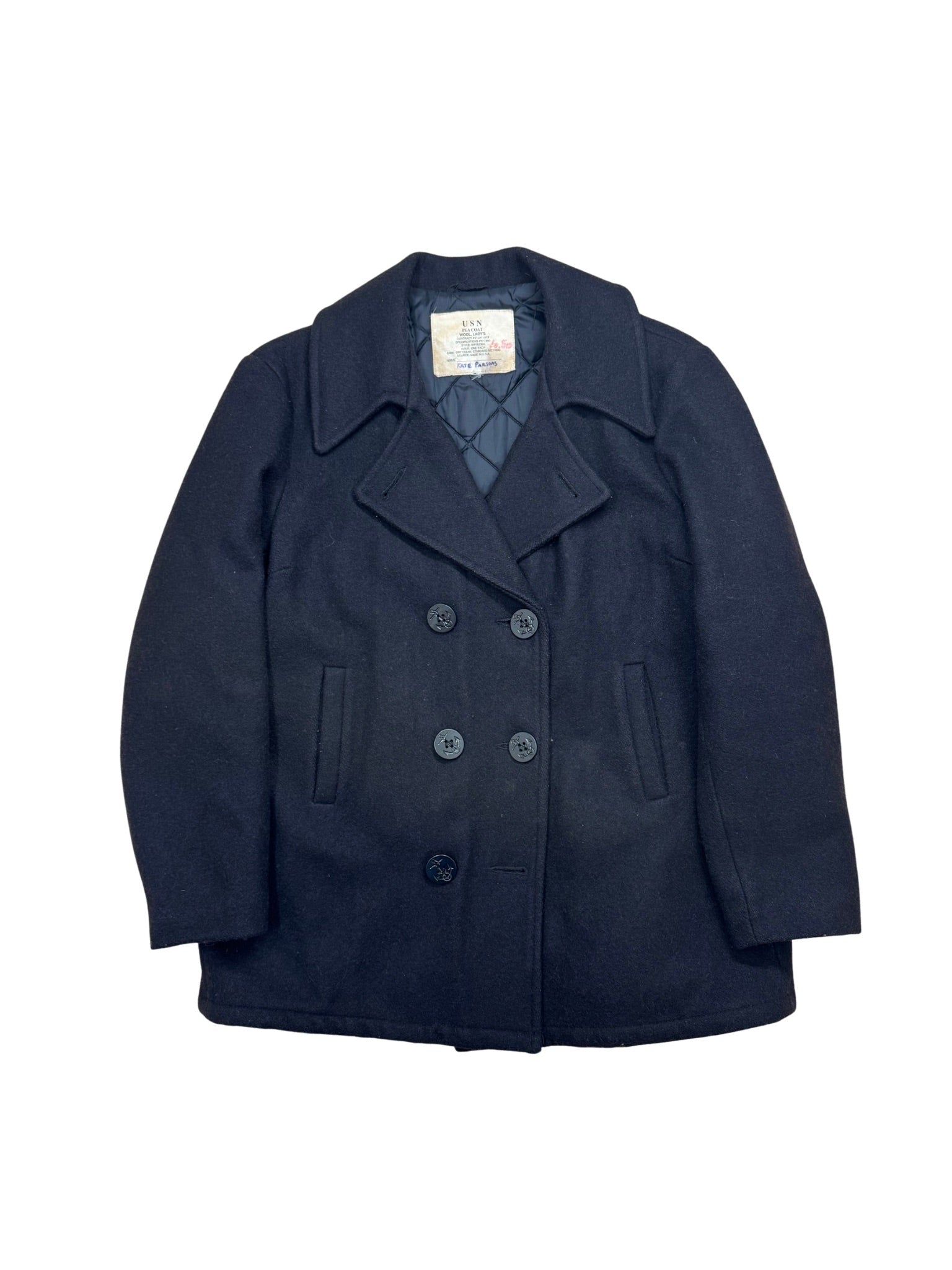 U.S. Navy Peacoat – Issued, Quilted Lining (M) - Shinka