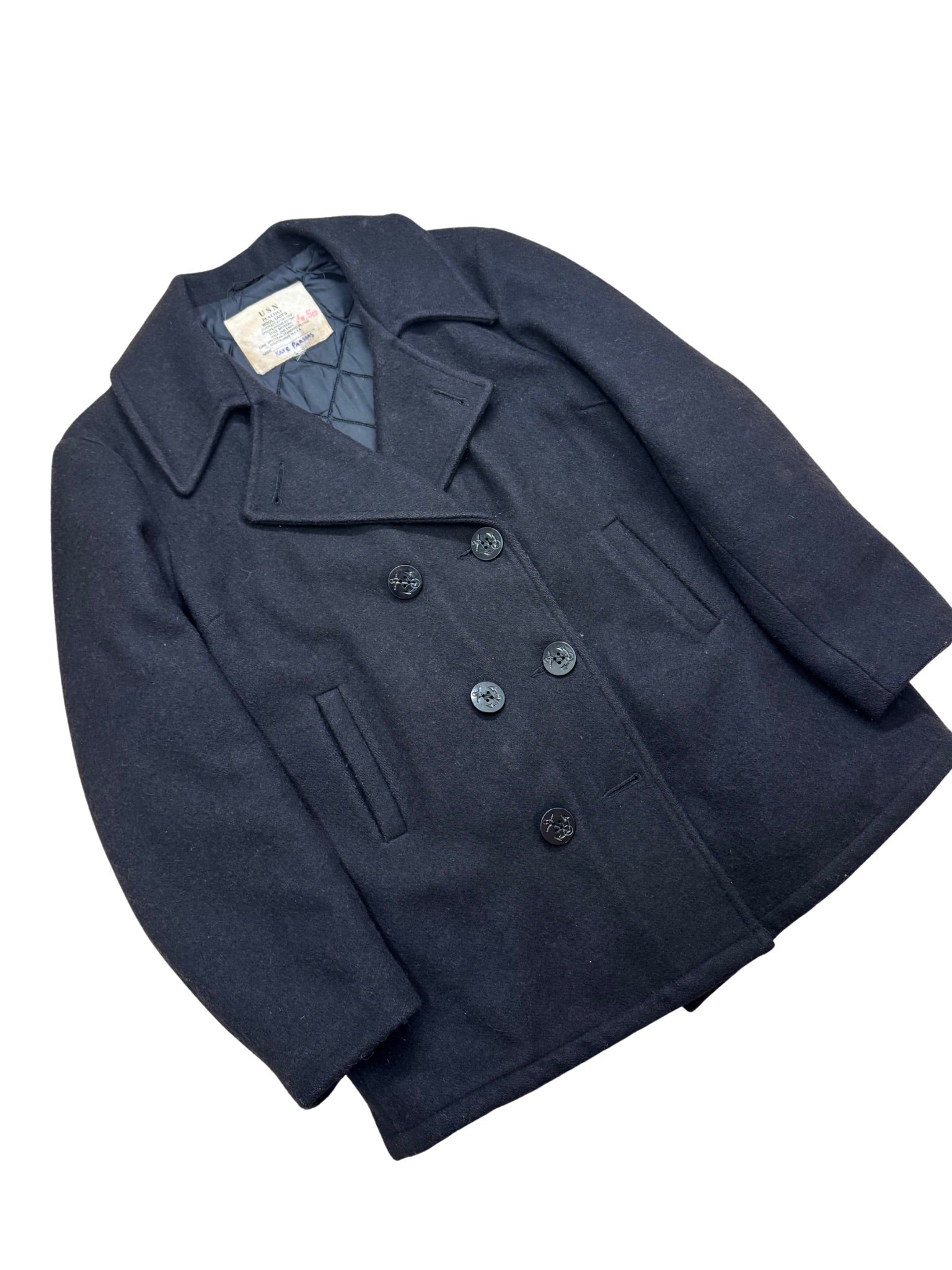U.S. Navy Peacoat – Issued, Quilted Lining (M) - Shinka