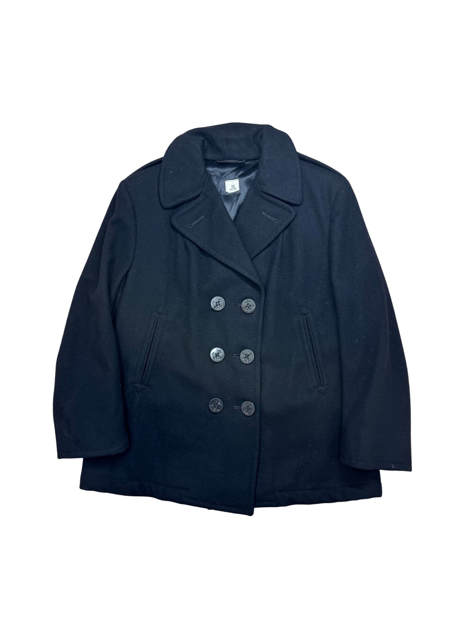U.S. Navy Peacoat – Military Issue, Size 16S (M) - Shinka