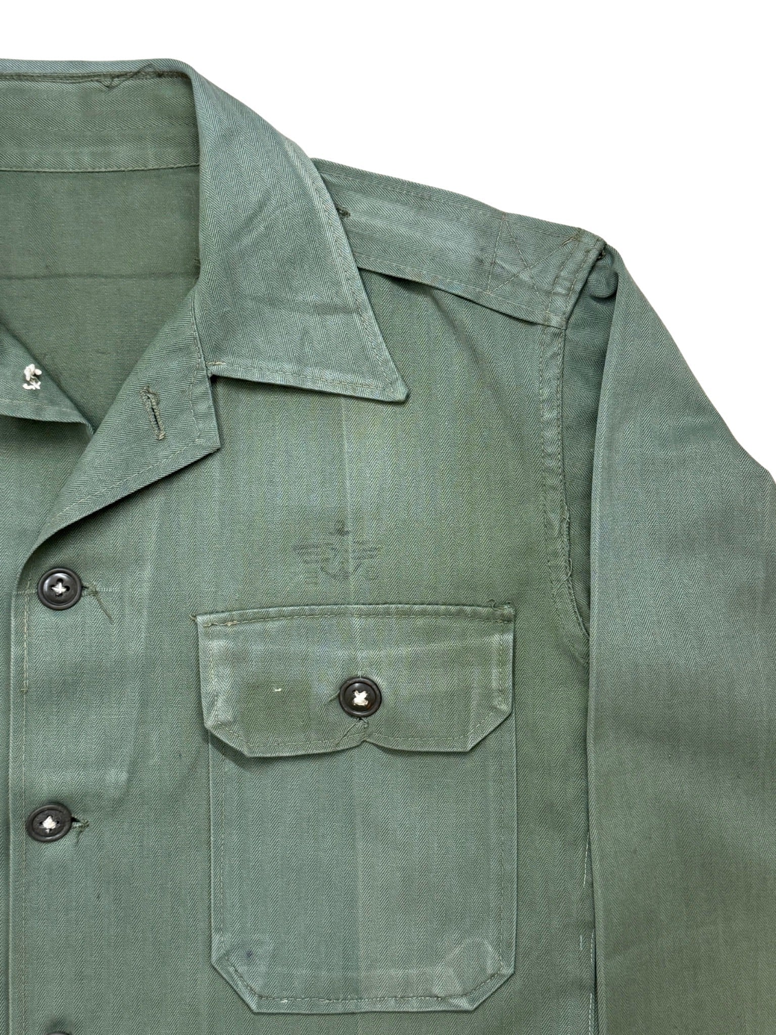 U.S. OG - 107 HBT Utility Shirt, Vietnam Early 1960s (S) - Shinka