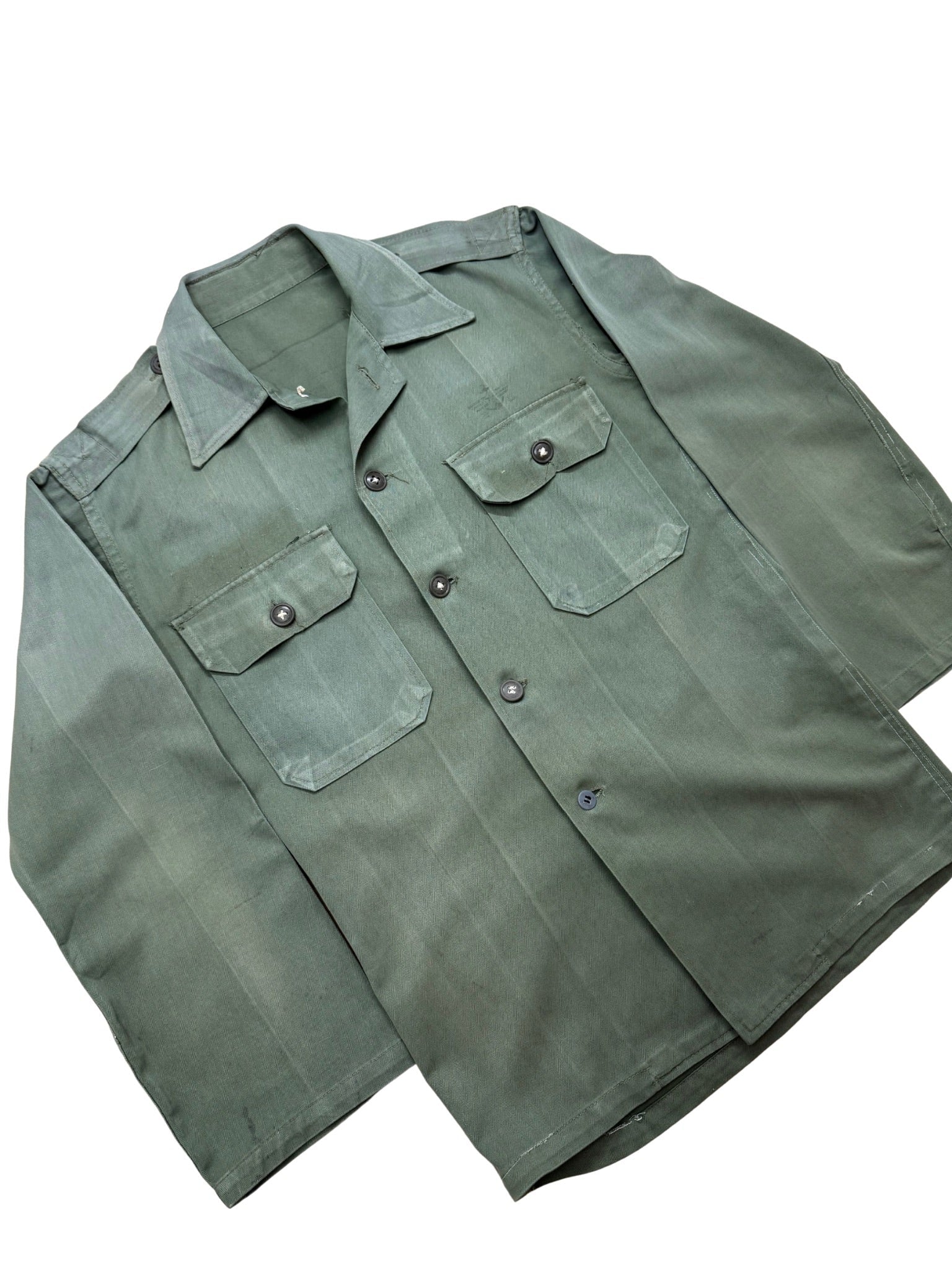 U.S. OG - 107 HBT Utility Shirt, Vietnam Early 1960s (S) - Shinka
