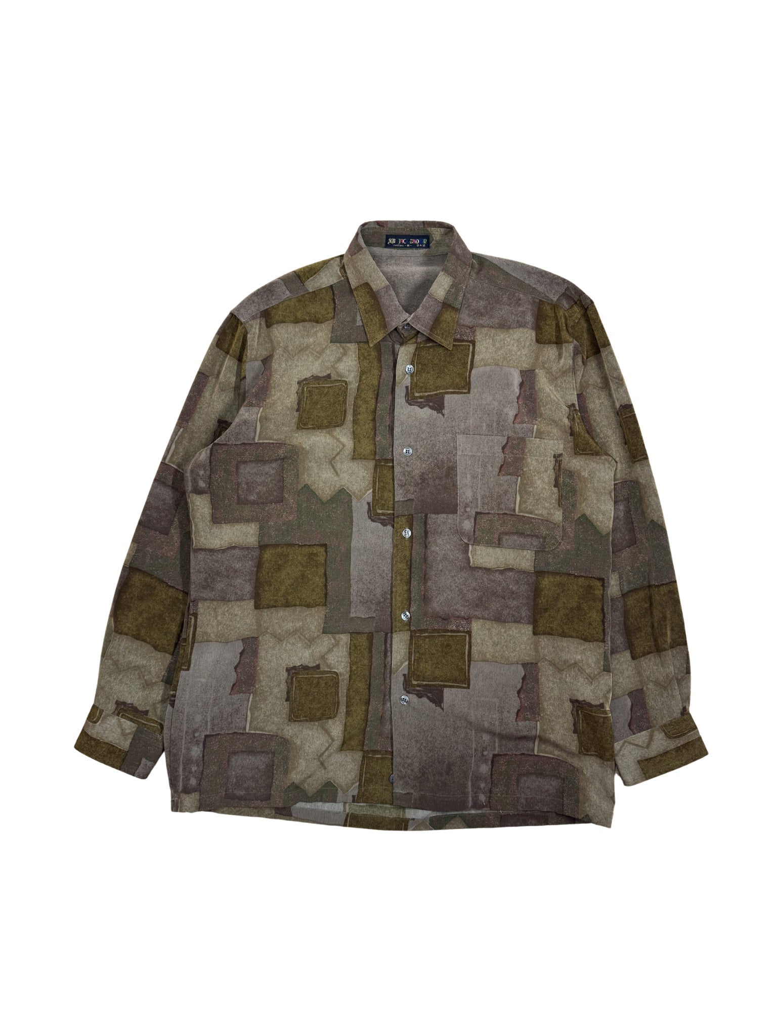 Vintage B.C. Round Japanese Pattern Shirt – (M) - Shinka