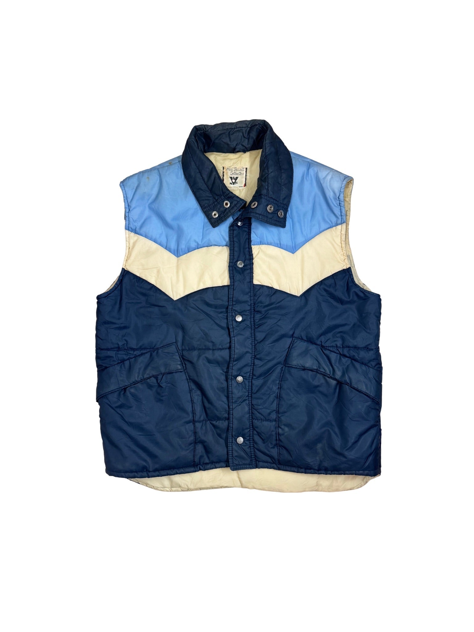 Vintage Chevron Puffer Vest (L) - Shinka