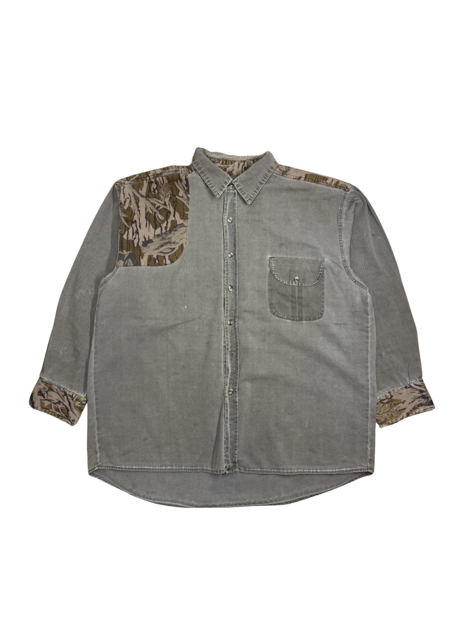 Vintage Hunting Panel Shirt – 90s Outdoor (XL) - Shinka