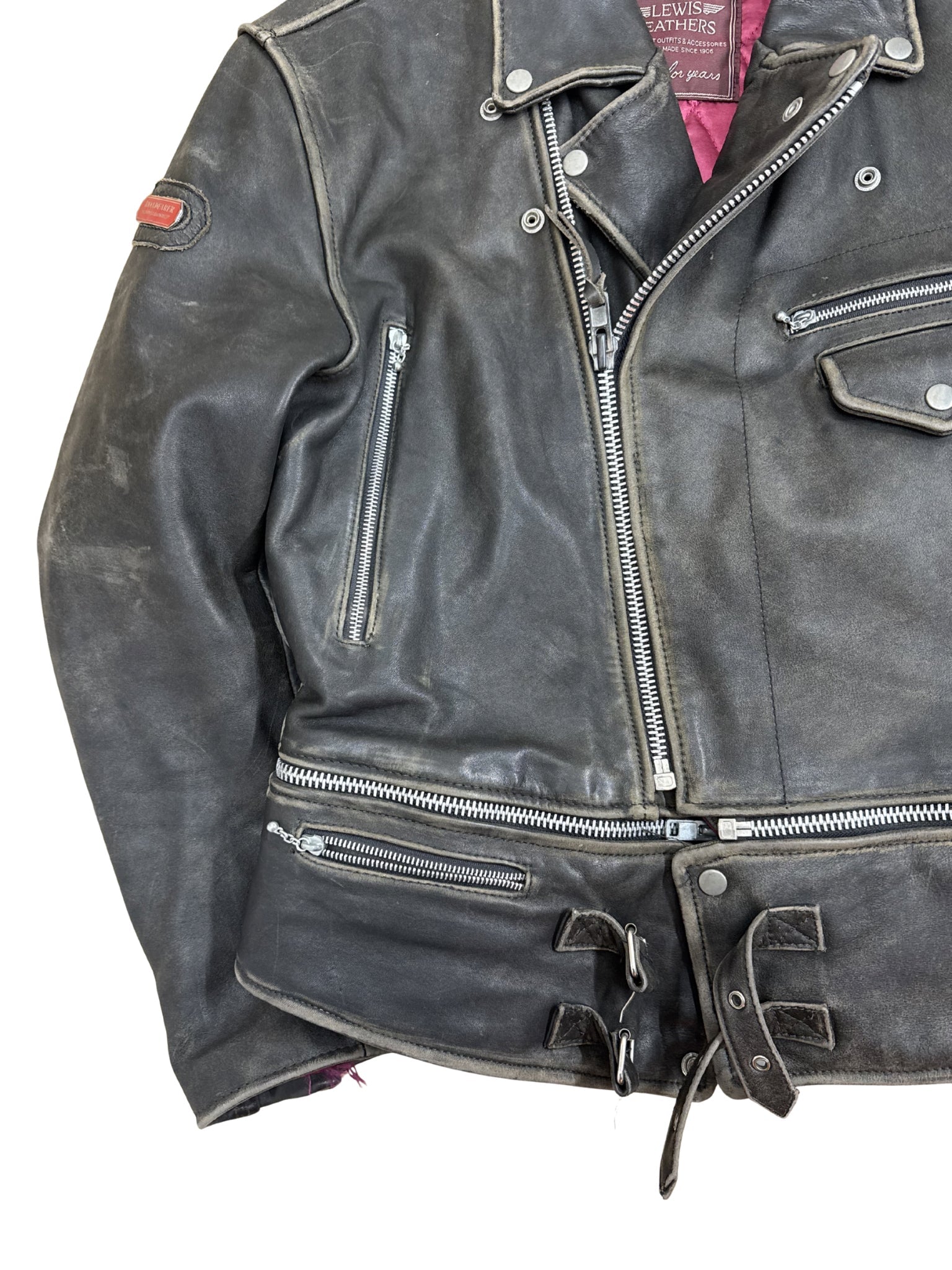 Vintage Lewis Leathers “Roadfarer” Biker Jacket (L) - Shinka