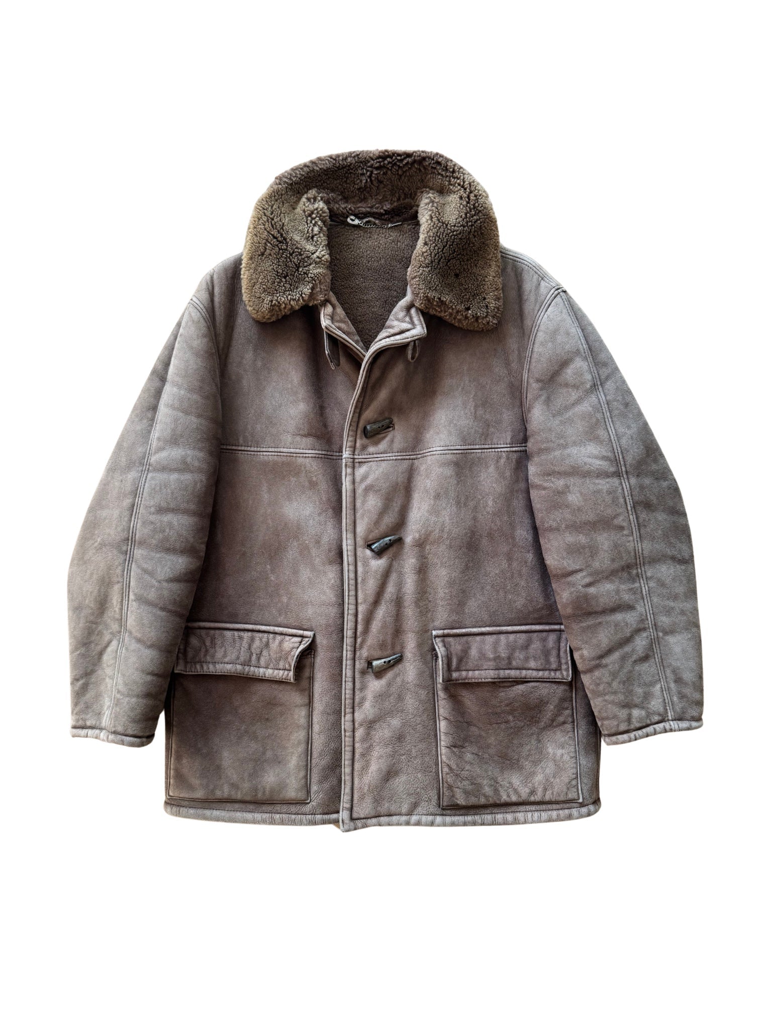 Vintage Shearling Duffle Coat – (L - XL) - Shinka