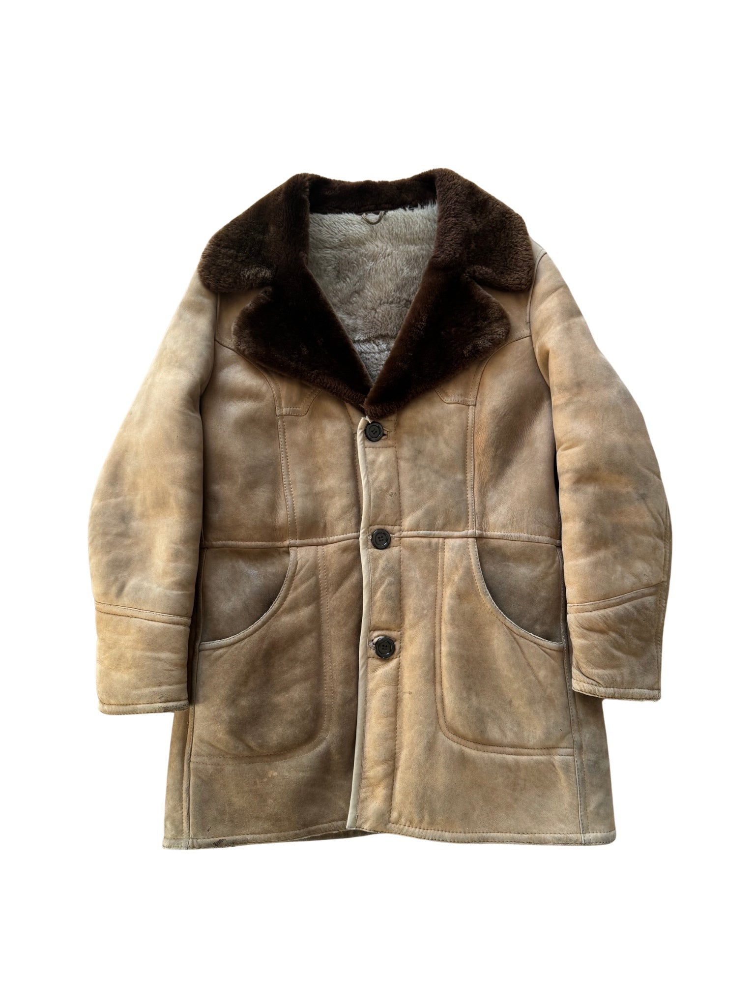 Vintage Shearling Half Coat – (M) - Shinka