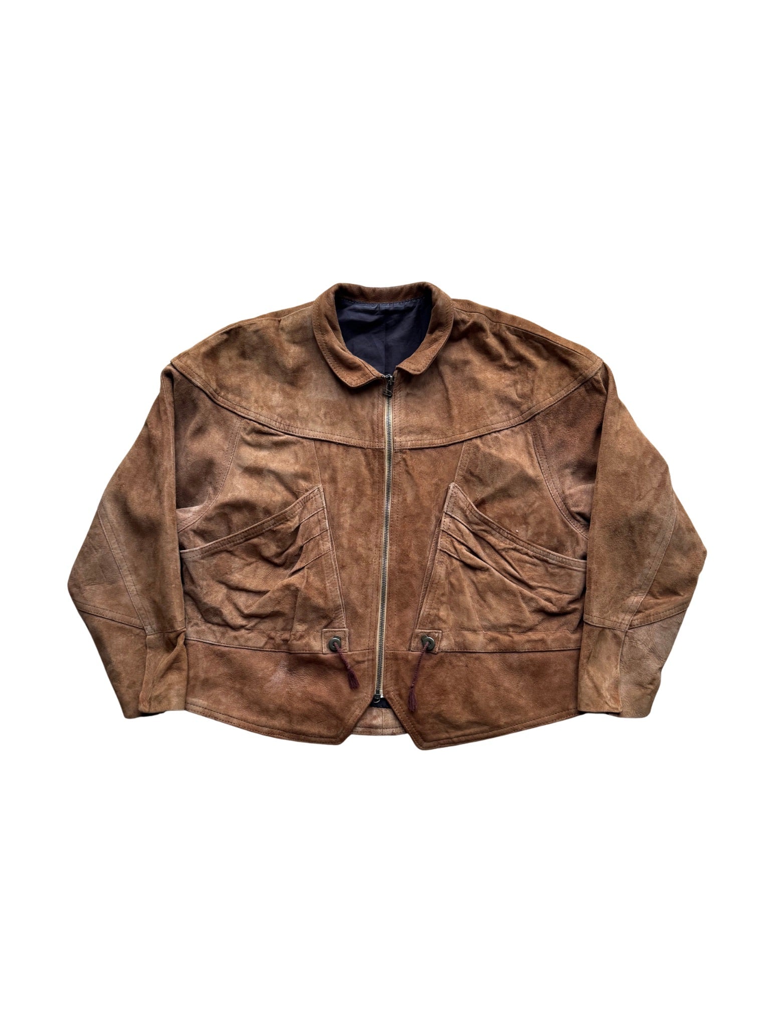 Vintage Suede Zip Jacket - 1980s (M/L) - Shinka