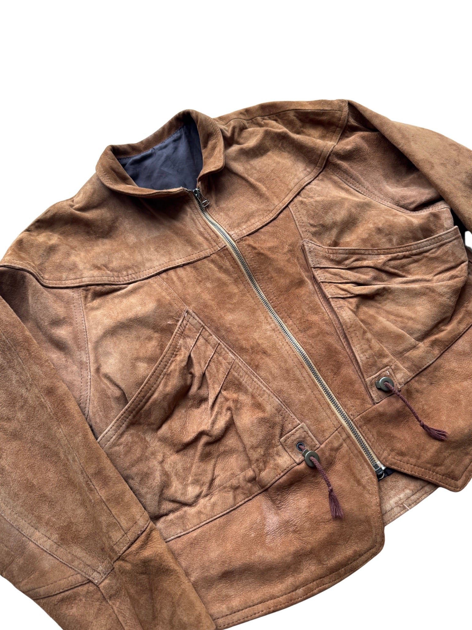 Vintage Suede Zip Jacket - 1980s (M/L) - Shinka