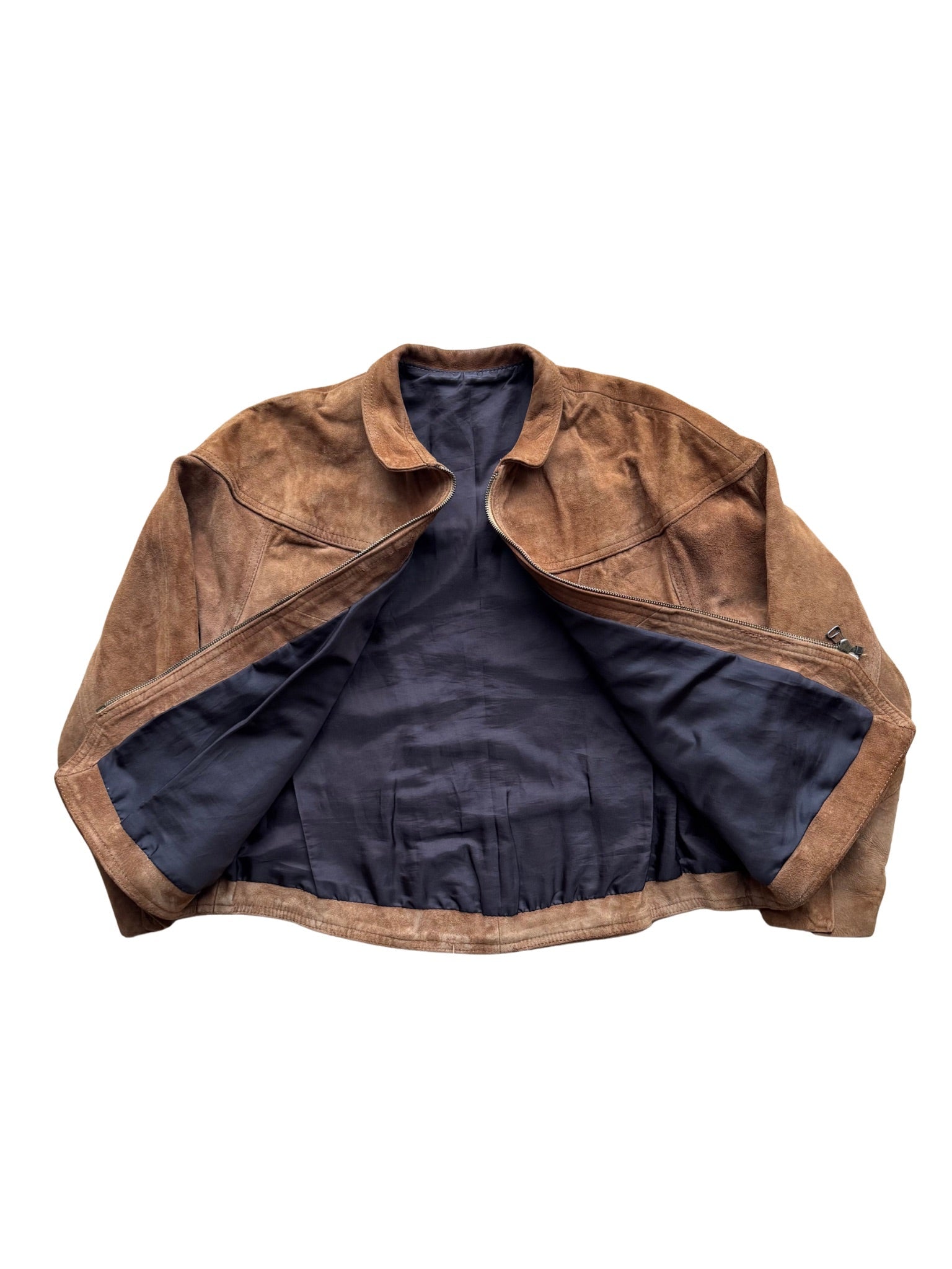 Vintage Suede Zip Jacket - 1980s (M/L) - Shinka