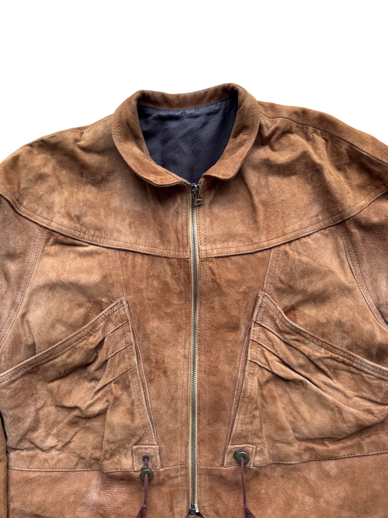 Vintage Suede Zip Jacket - 1980s (M/L) - Shinka