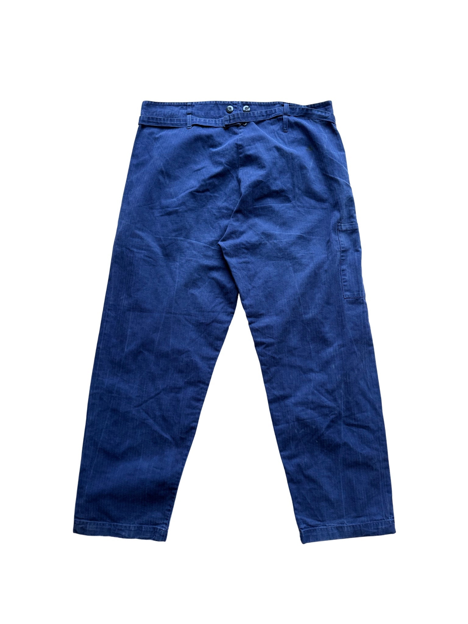 Vintage Workwear Trousers – Indigo Blue (38x31) - Shinka