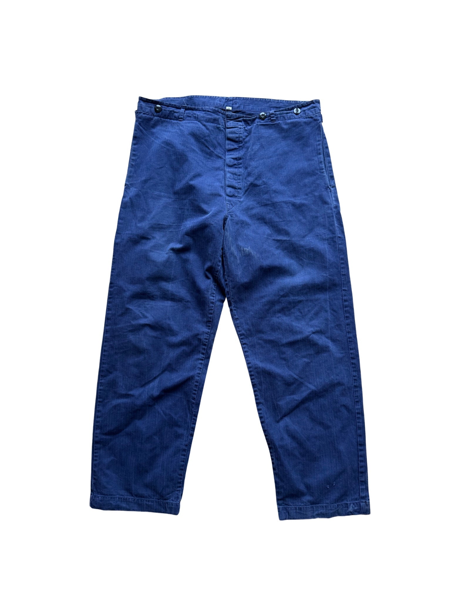 Vintage Workwear Trousers – Indigo Blue (38x31) - Shinka