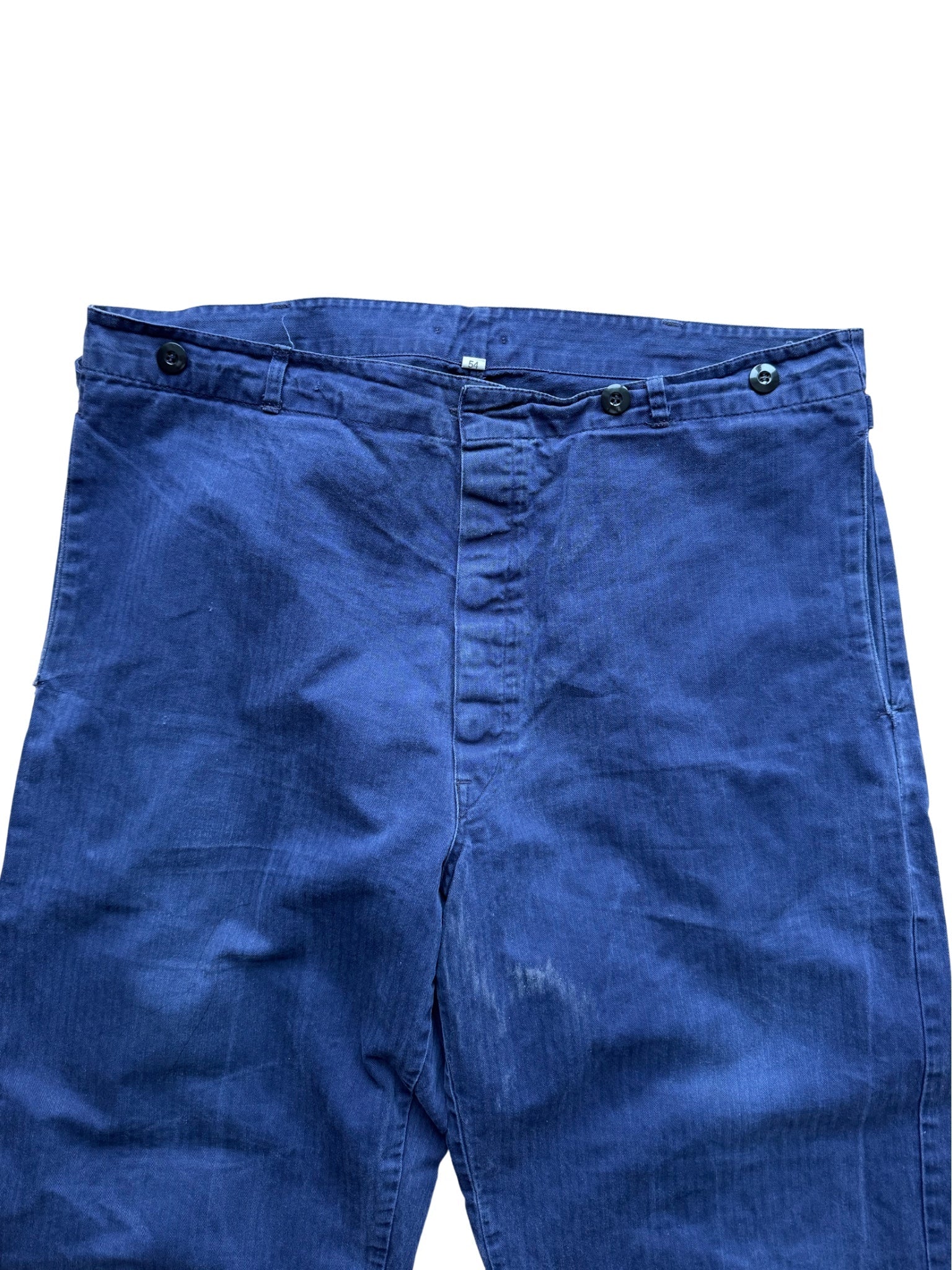 Vintage Workwear Trousers – Indigo Blue (38x31) - Shinka