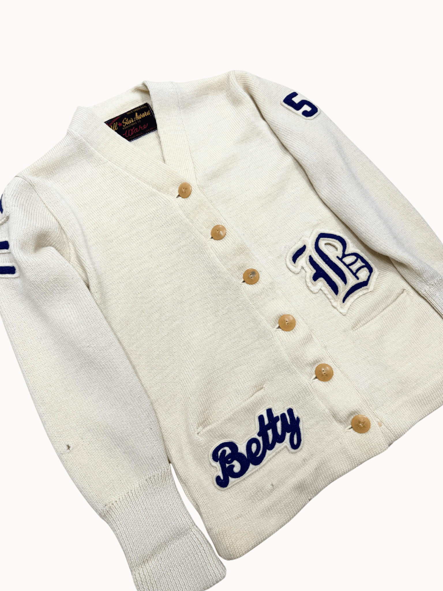 Vtg 1940s All Star Award Cardigan (S) - Shinka