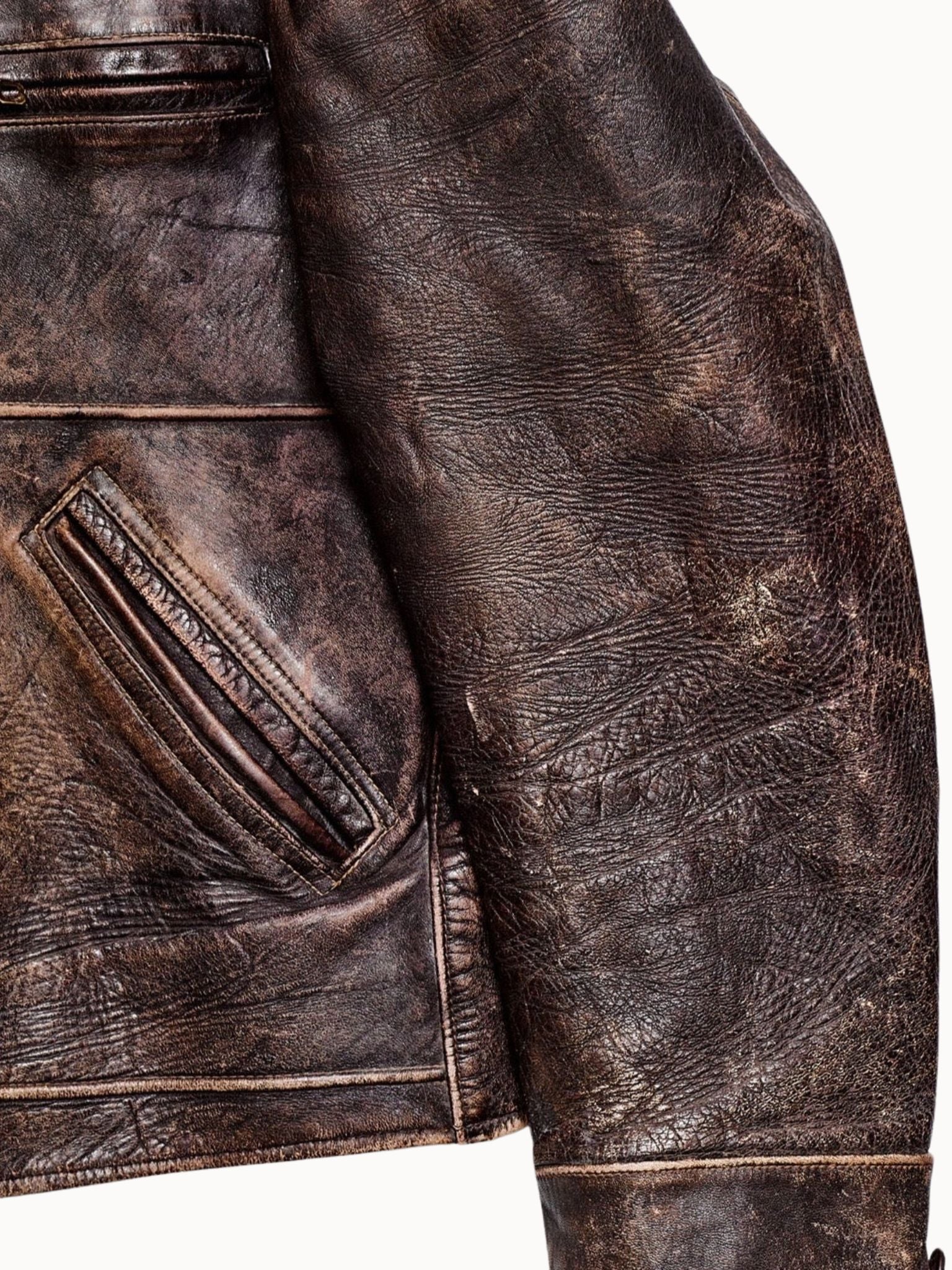 Vtg 1950’s Golden Bear Leather Jacket (L) - Shinka