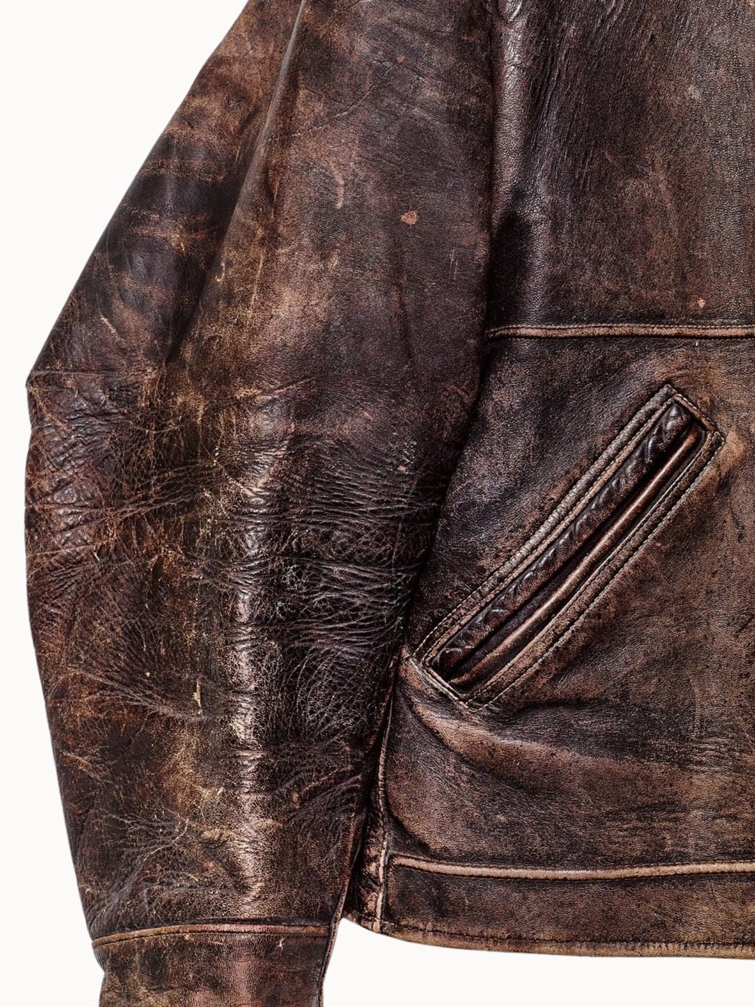 Vtg 1950’s Golden Bear Leather Jacket (L) - Shinka