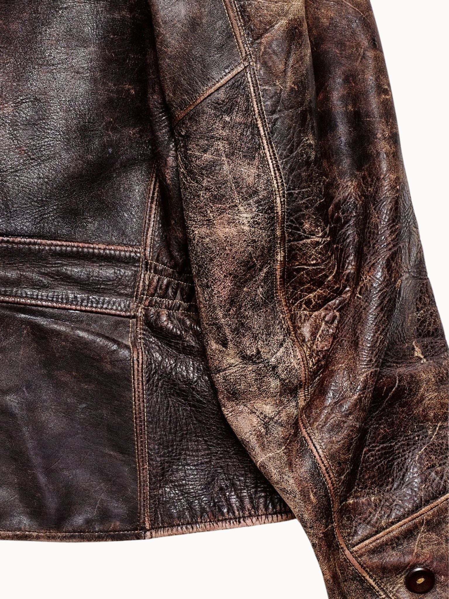 Vtg 1950’s Golden Bear Leather Jacket (L) - Shinka