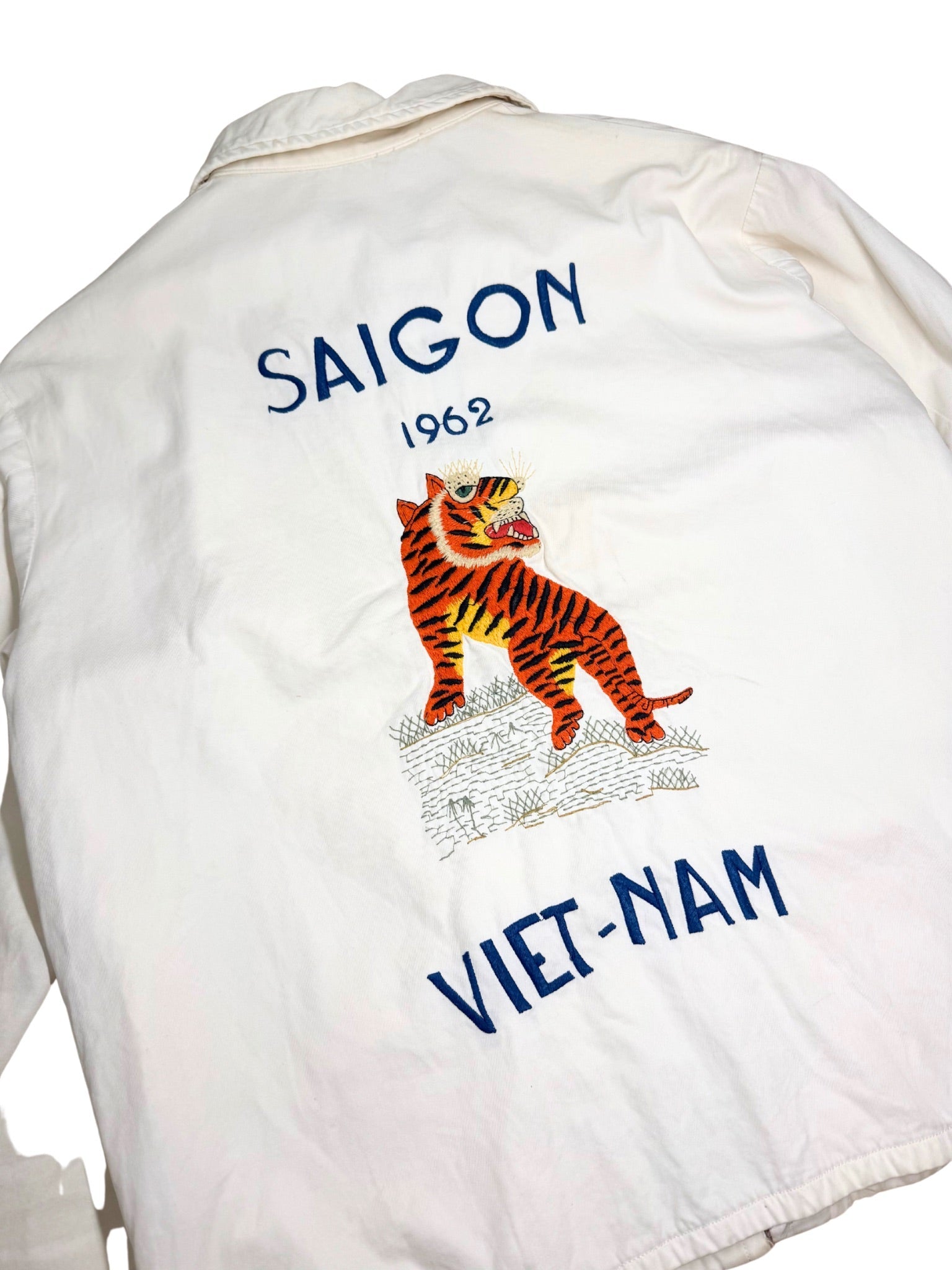 Vtg 1962 Saigon Tailor Toyo Souvenir Sukajan (S) - Shinka