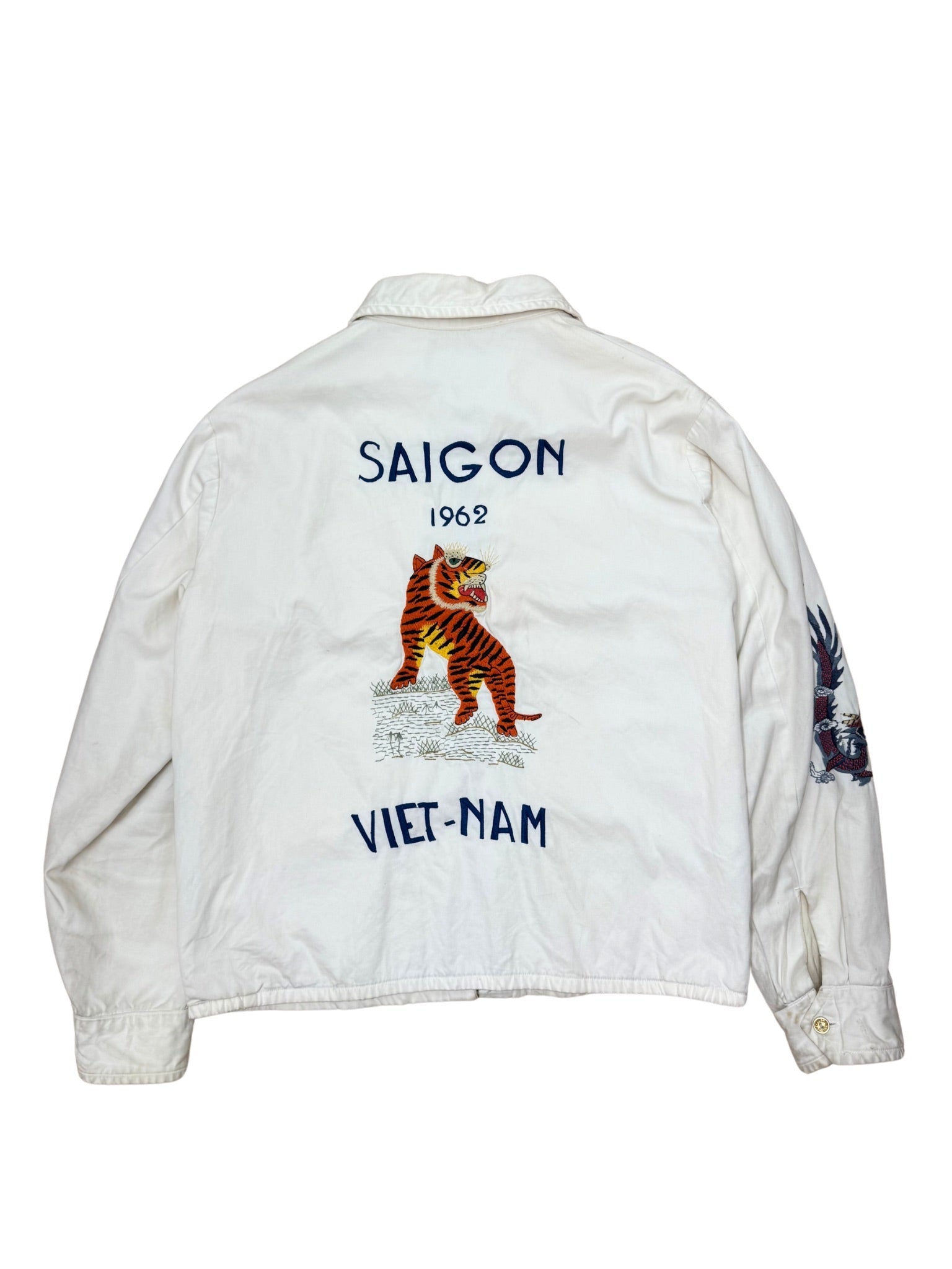 Vtg 1962 Saigon Tailor Toyo Souvenir Sukajan (S) - Shinka