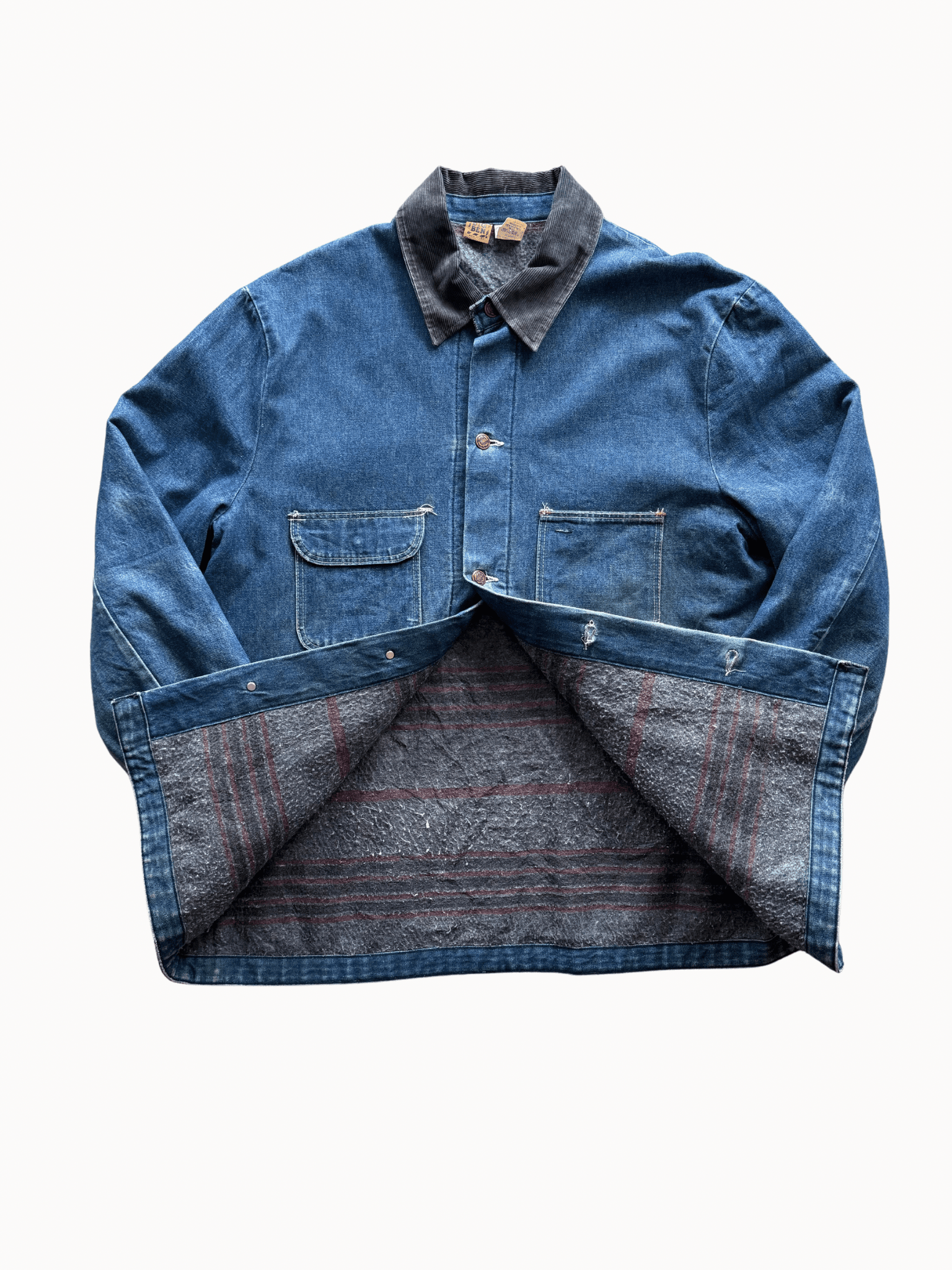 Vtg 1980s Big Ben Chore Denim Jacket (L) - Shinka