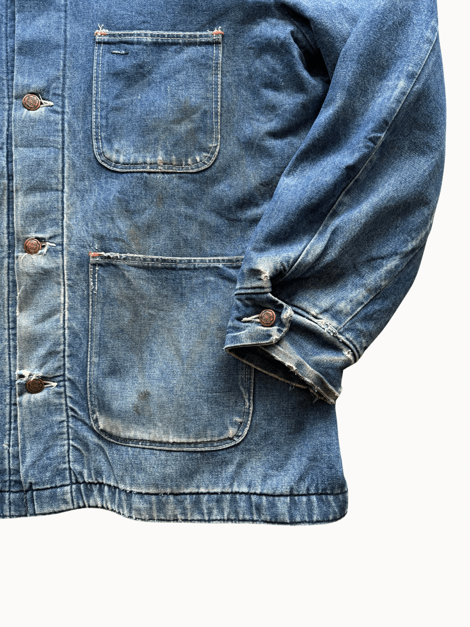Vtg 1980s Big Ben Chore Denim Jacket (L) - Shinka