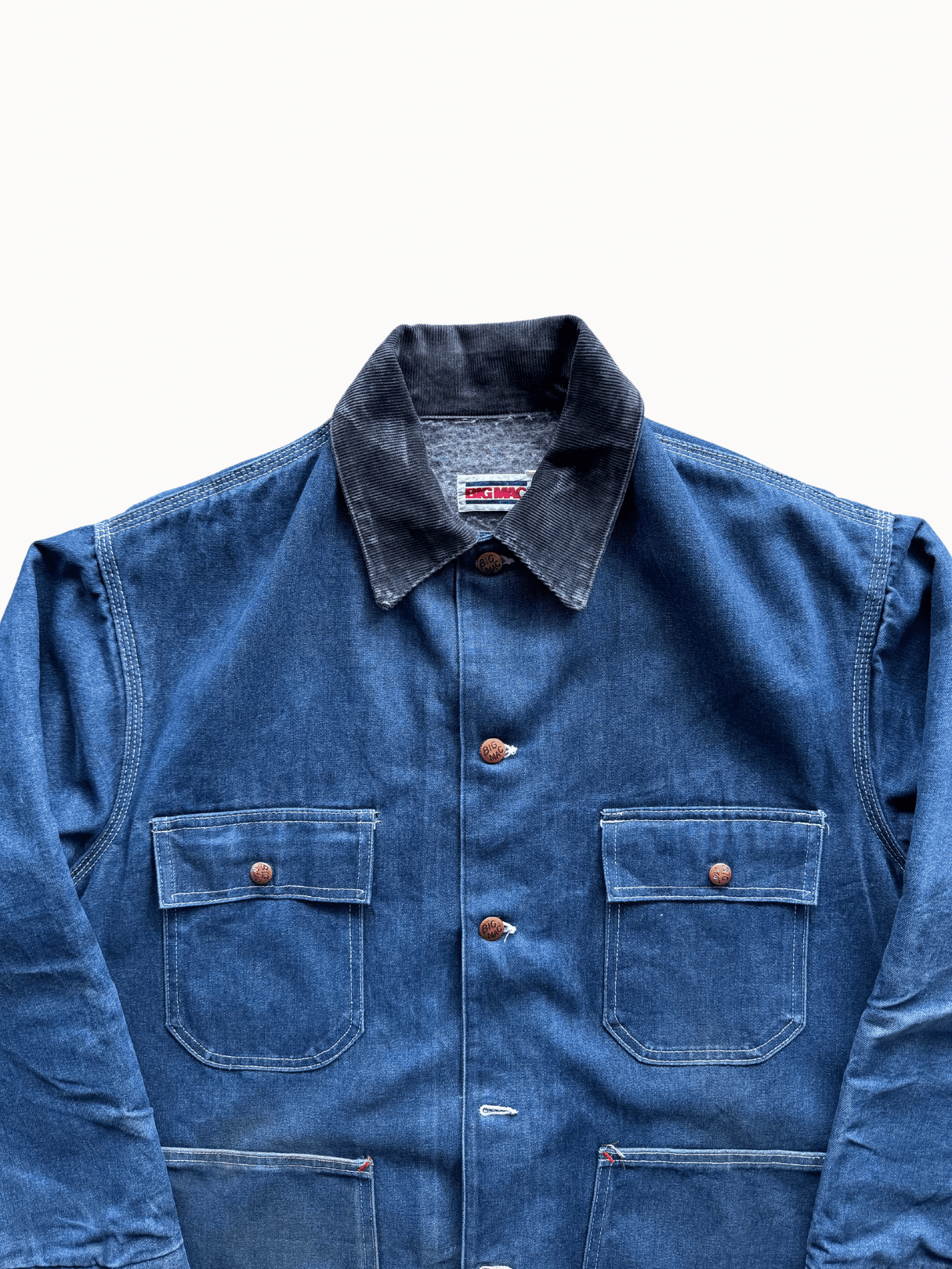 Vtg 1980s Big Mac Chore Denim Jacket (L) - Shinka
