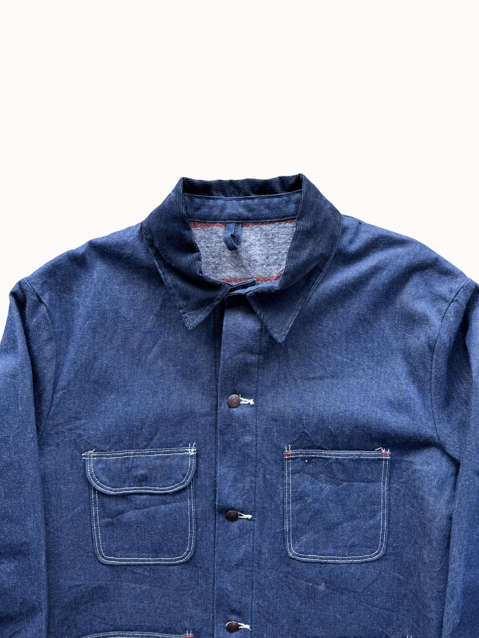 Vtg 1980s Blue Bell Chore Denim Jacket (XXL) - Shinka