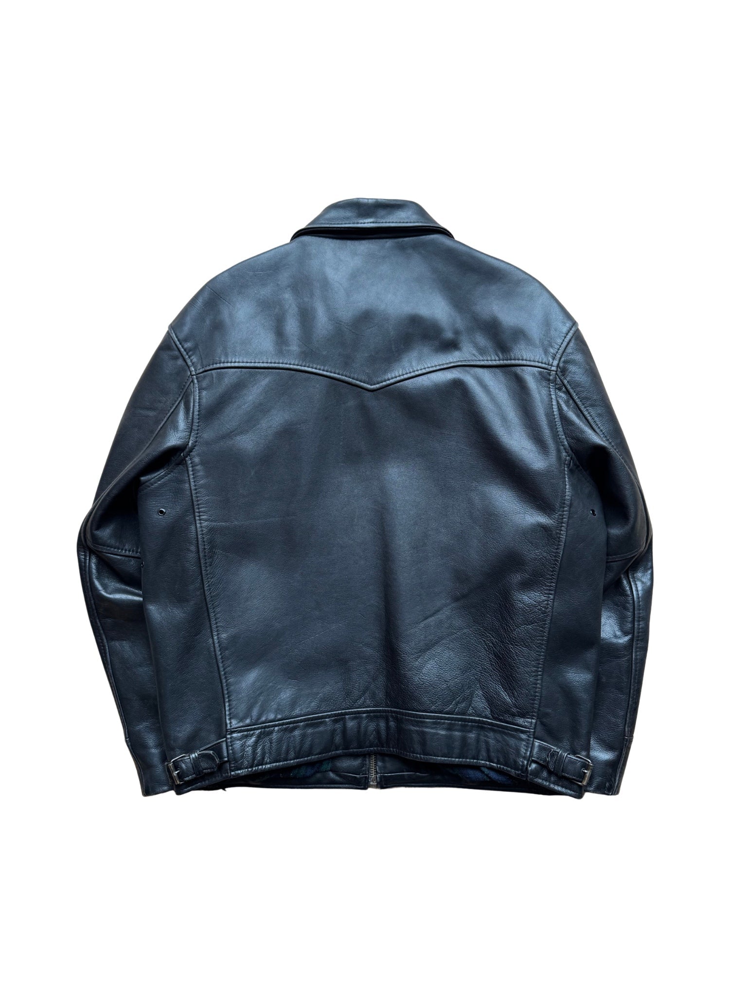 Vtg AMI London Leather Jacket – Black (L) - Shinka
