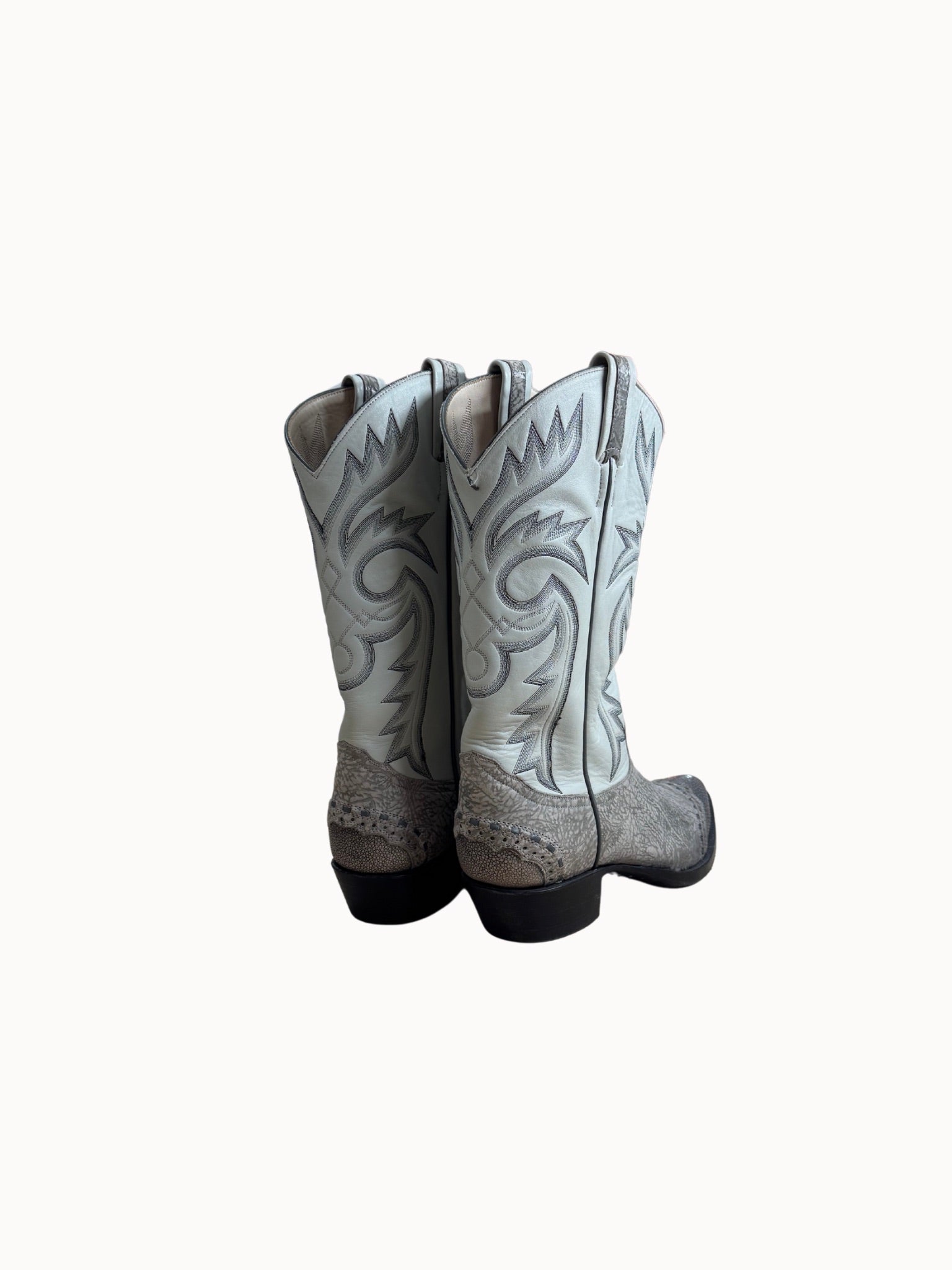 Vtg Larry Mahan Western Boots (43.5) aus seltenem Rochenleder (Stingray)!! - Shinka