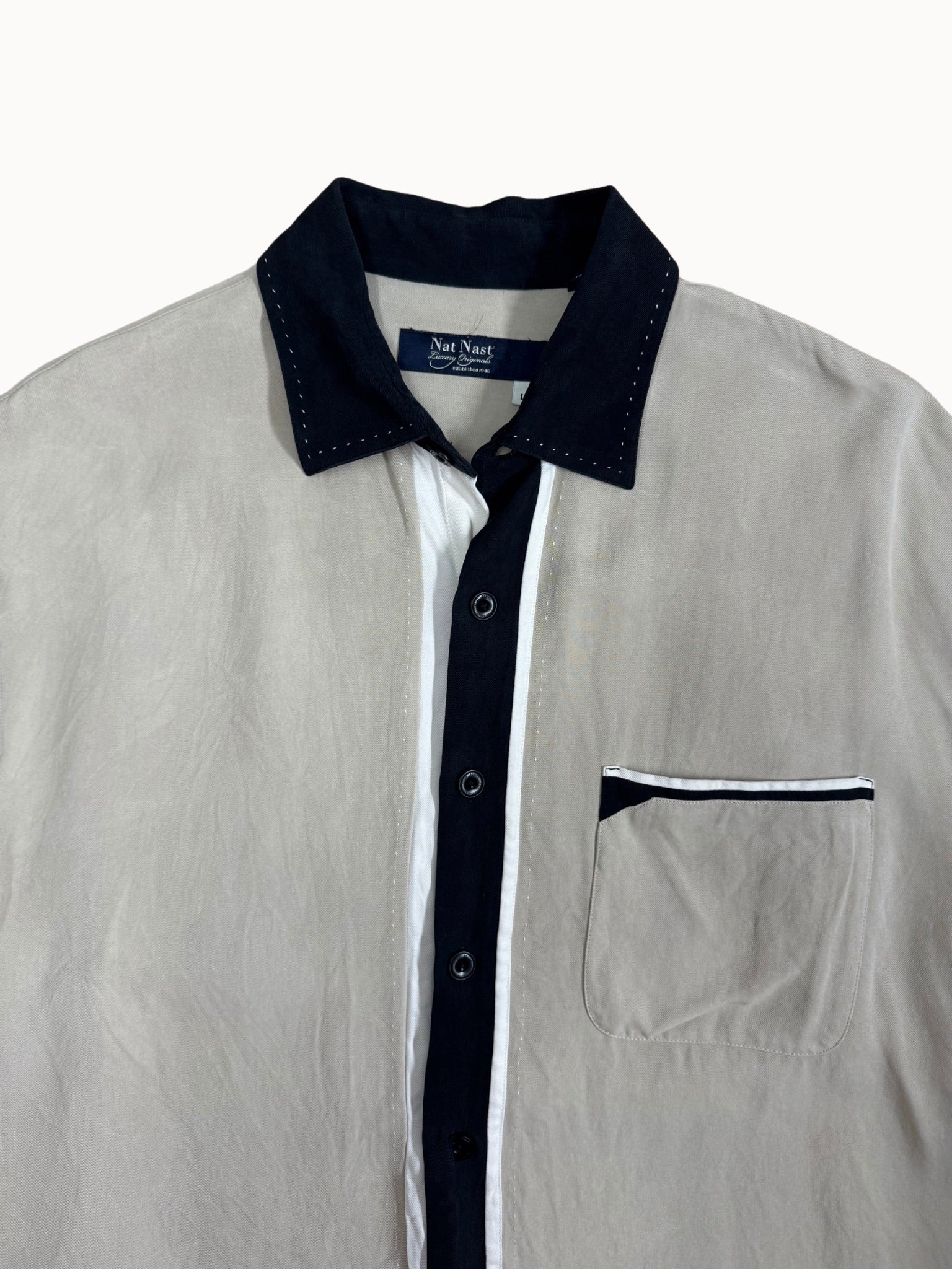 Vtg Nat Nast Cuban Shirt (L) - Shinka