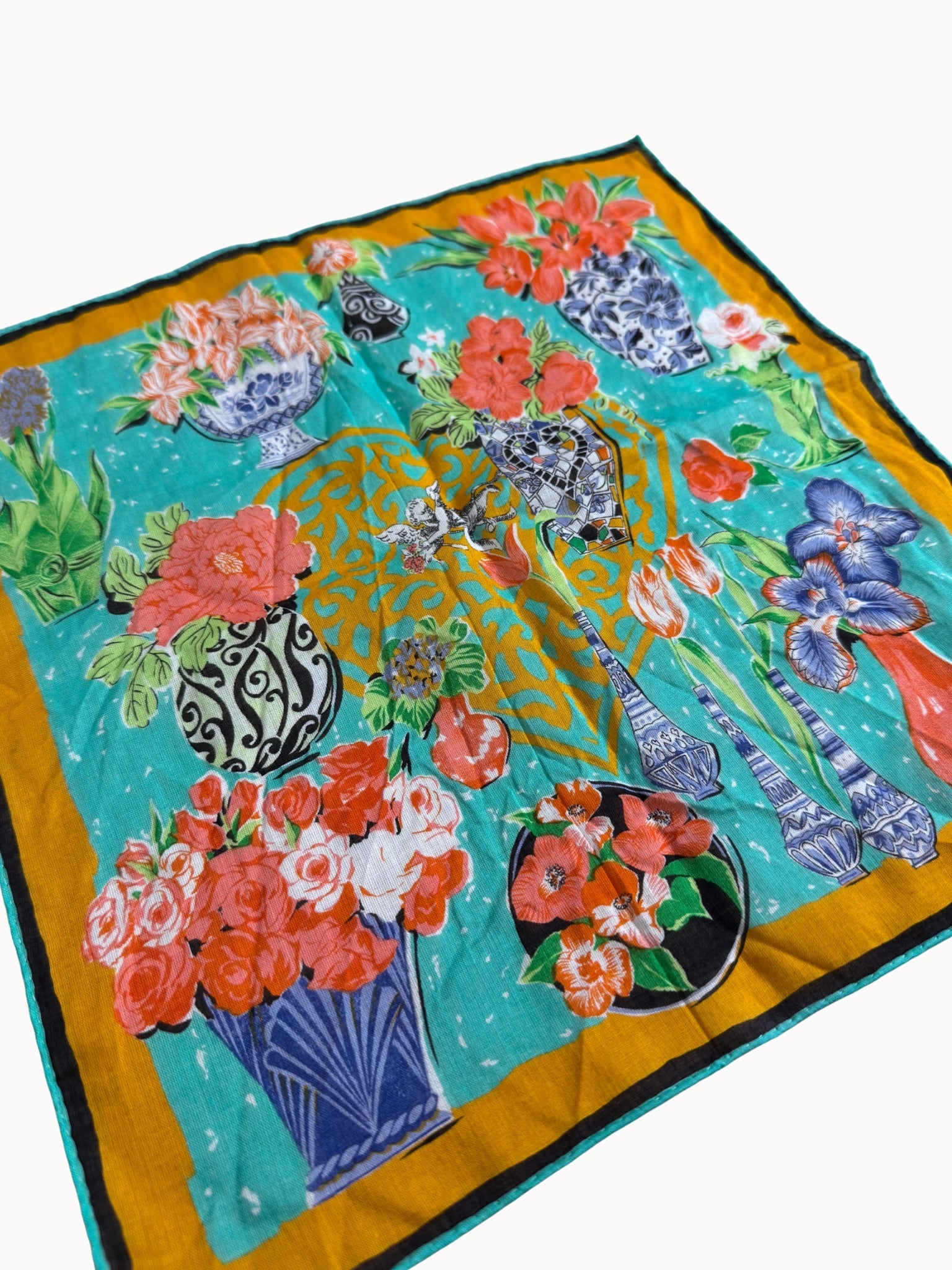 Vtg Pocket Square Louis Féraud - Shinka