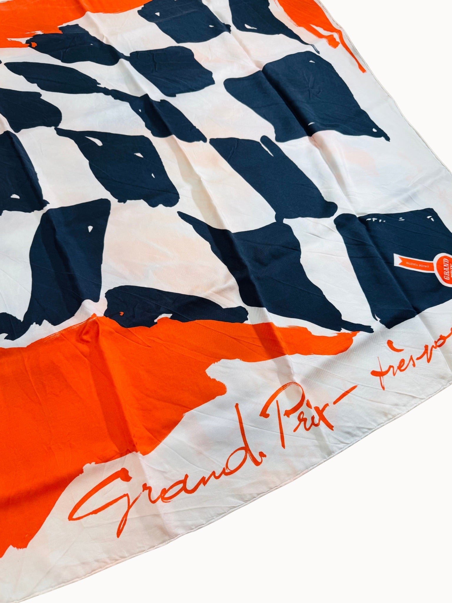 Vtg Silk Scarf Grand Prix - Shinka