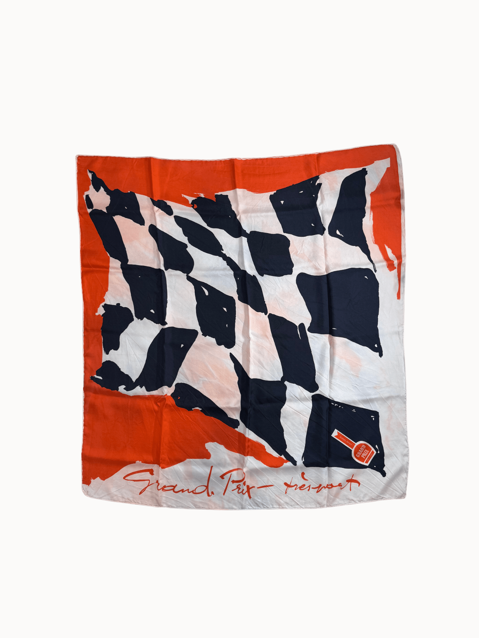 Vtg Silk Scarf Grand Prix - Shinka