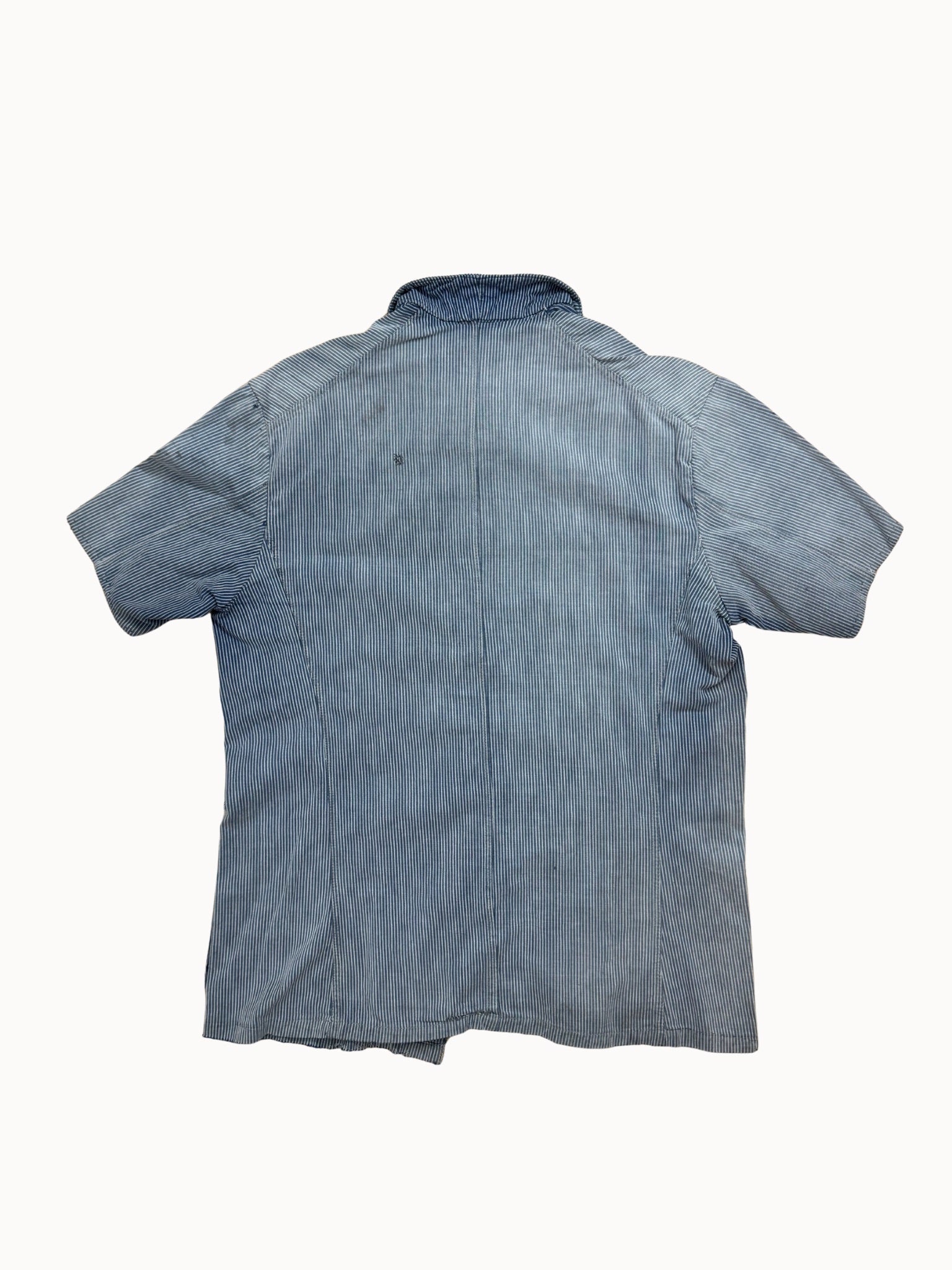 Work Jacket — Hickory Stripe Chemisette, 1930s/40s - Shinka