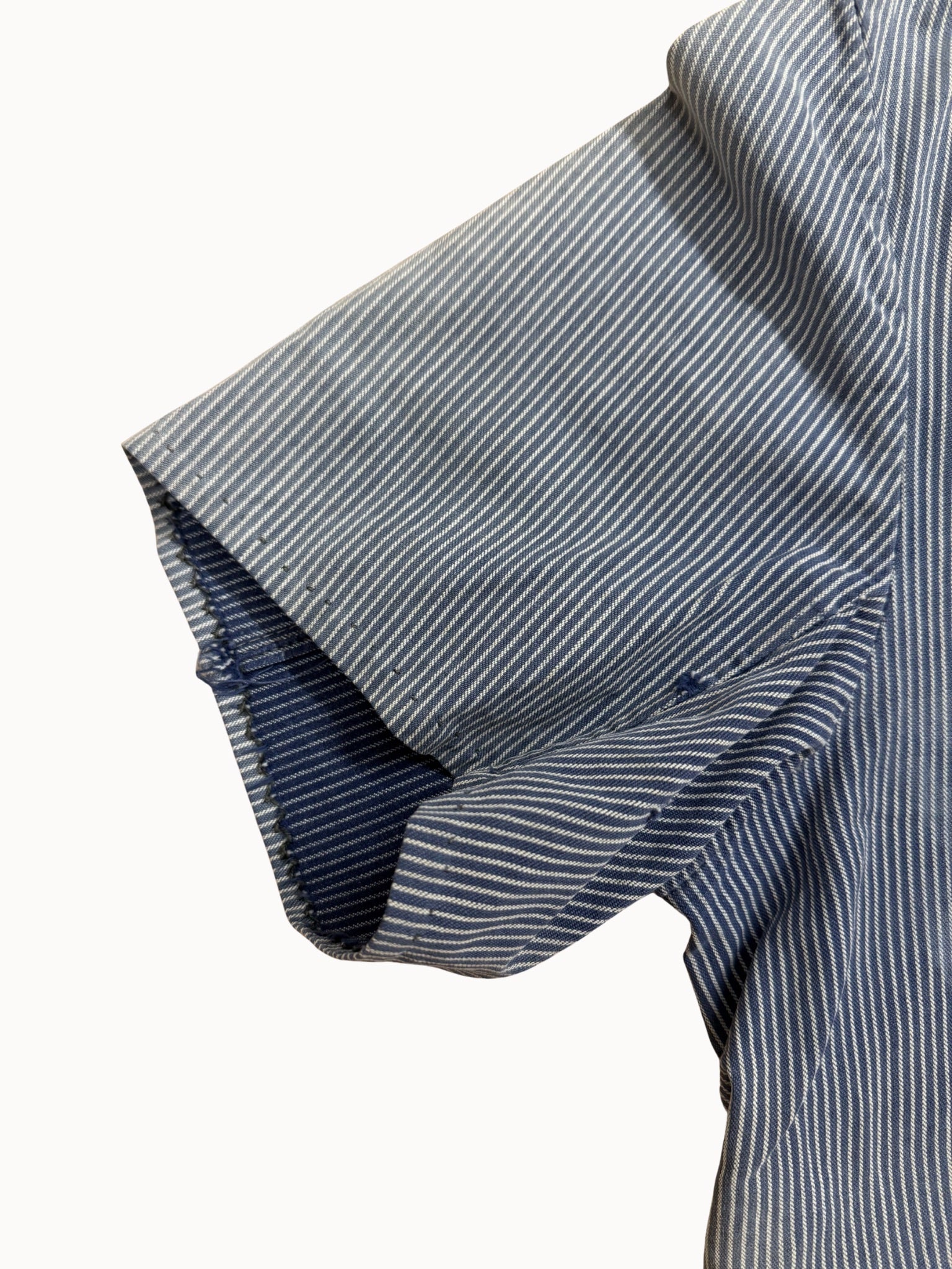 Work Jacket — Hickory Stripe Chemisette, 1930s/40s - Shinka